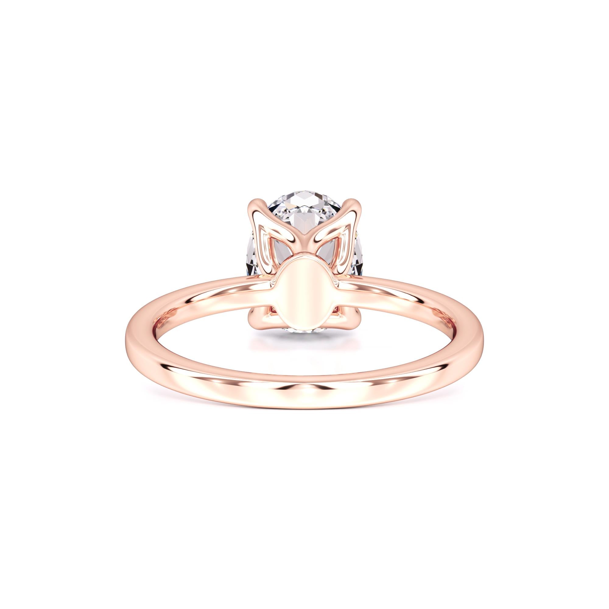 Opal Moissanite Ring | Rose Gold | 3