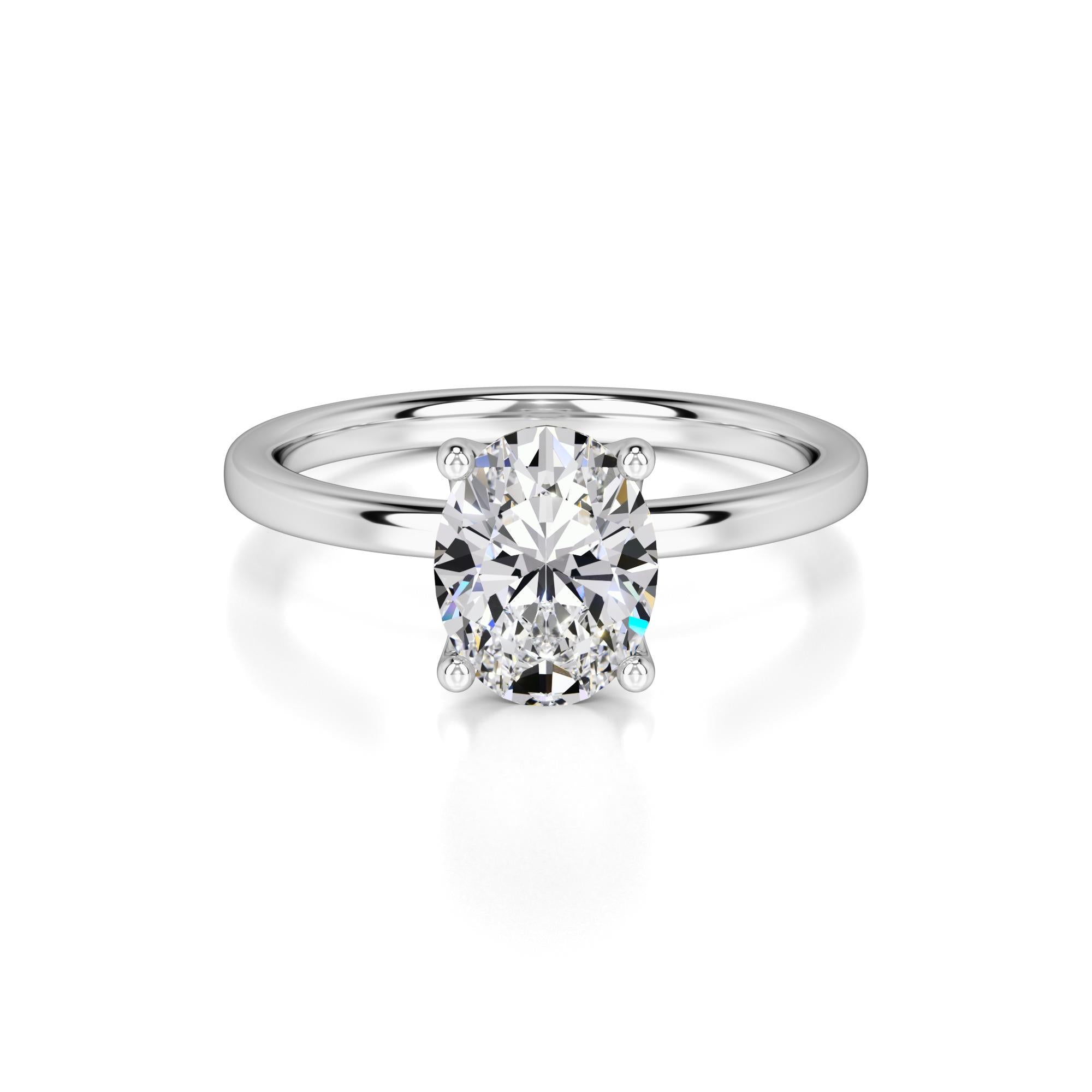 Opal Lab Grown Diamond Ring | White Gold | 1