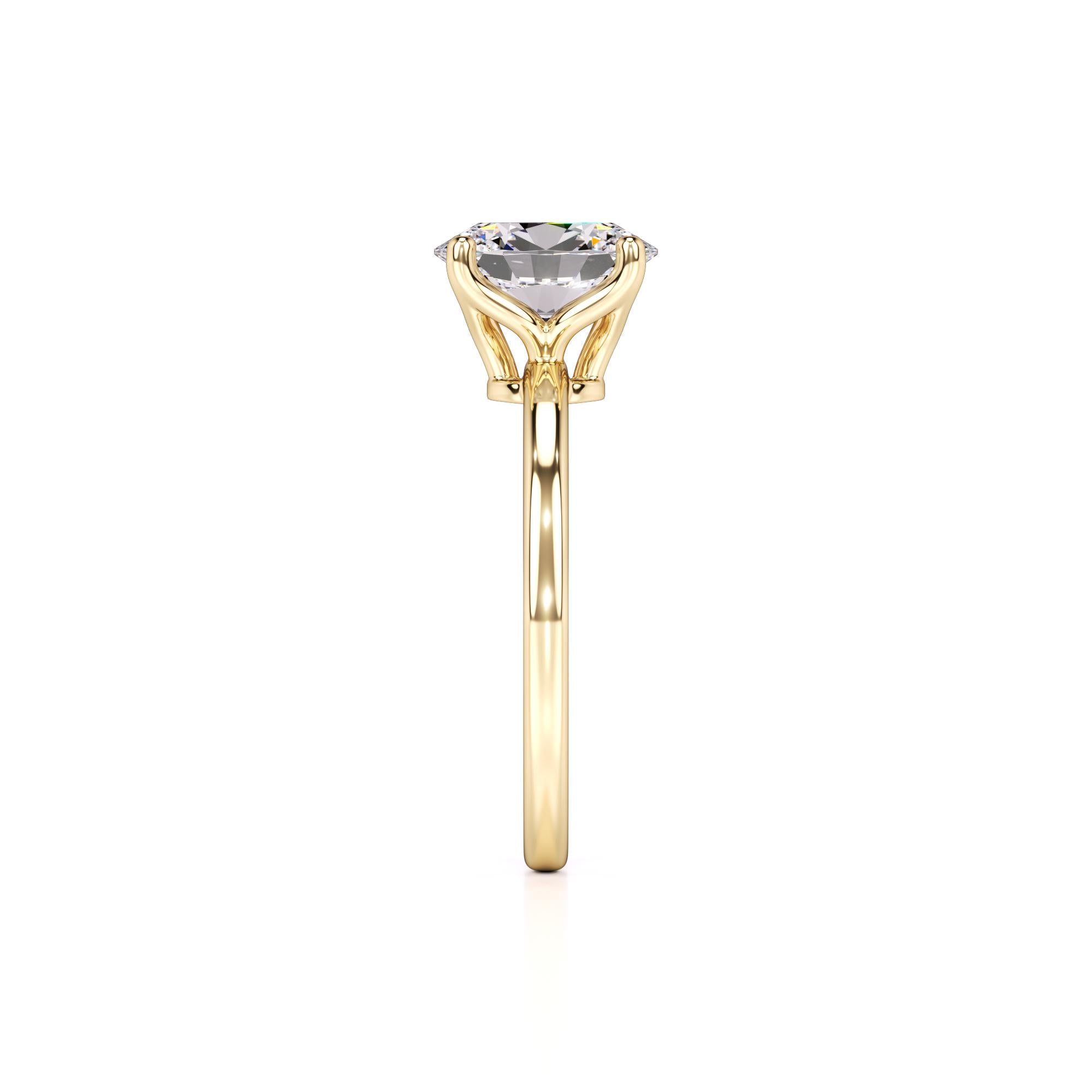 Opal Lab Grown Diamond Ring | Yellow Gold | 4