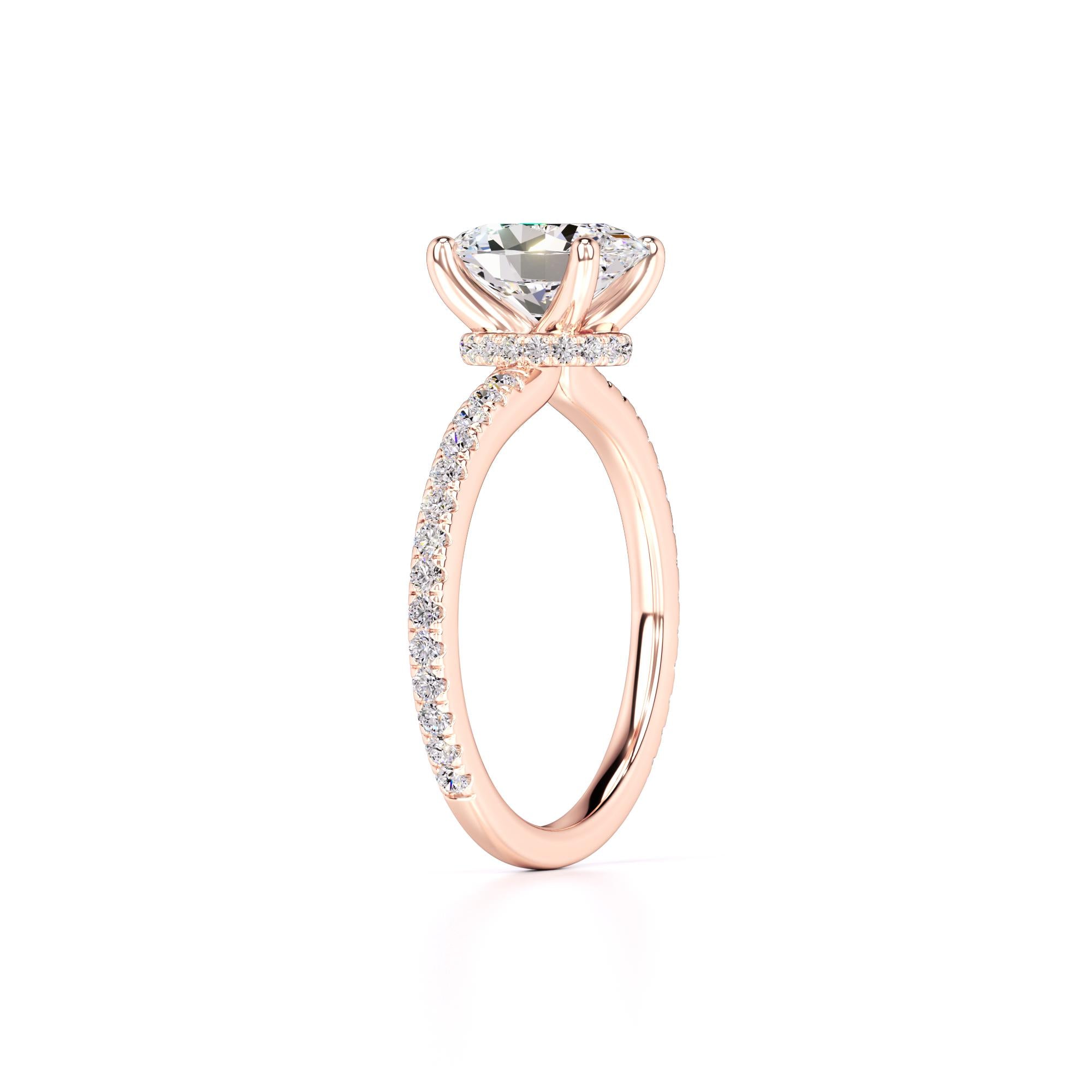 Kara Lab Grown Diamond Ring | Rose Gold | 3
