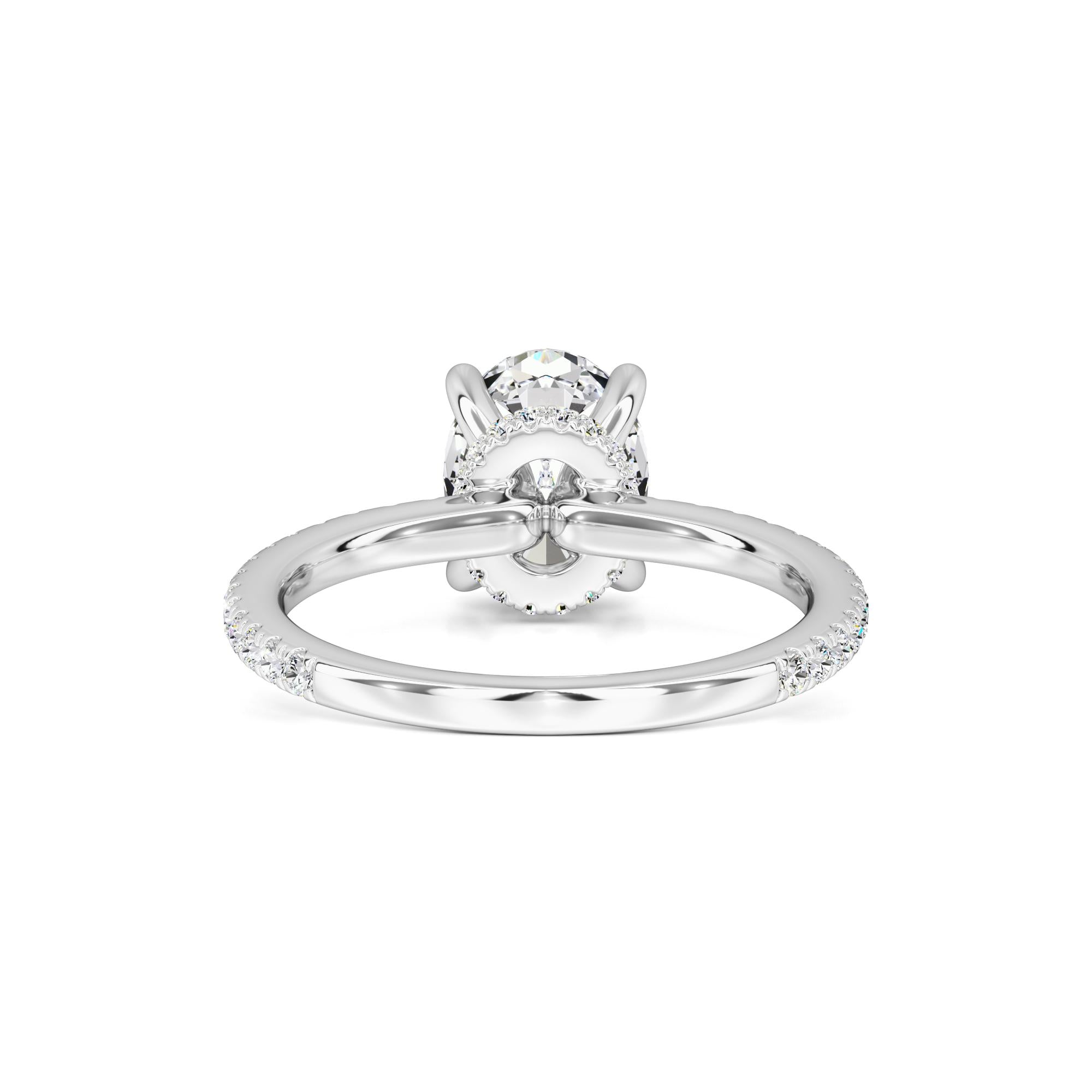 Kara Moissanite & Lab Grown Diamond Ring | White Gold | 3