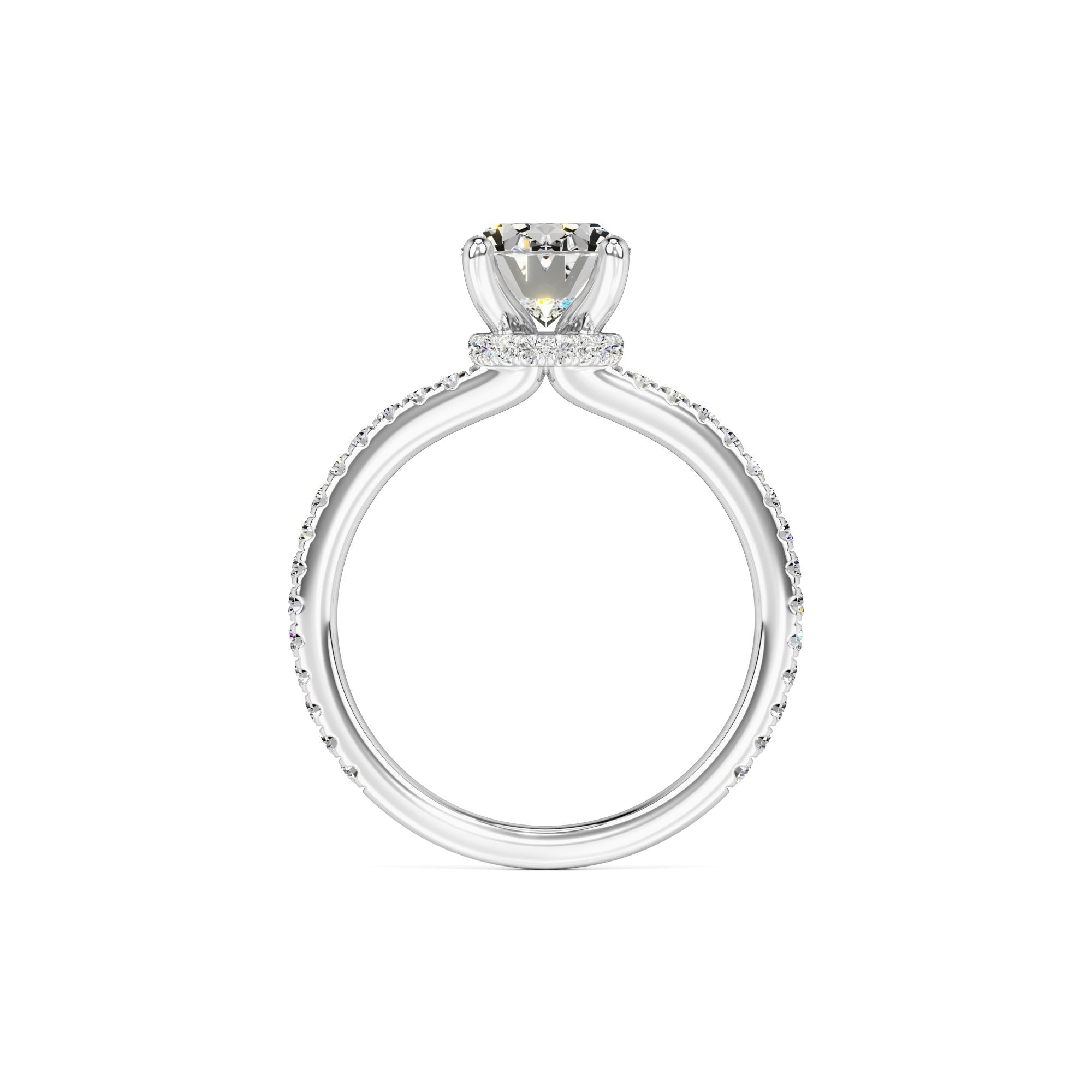 Kara Moissanite & Lab Grown Diamond Ring | White Gold | 4