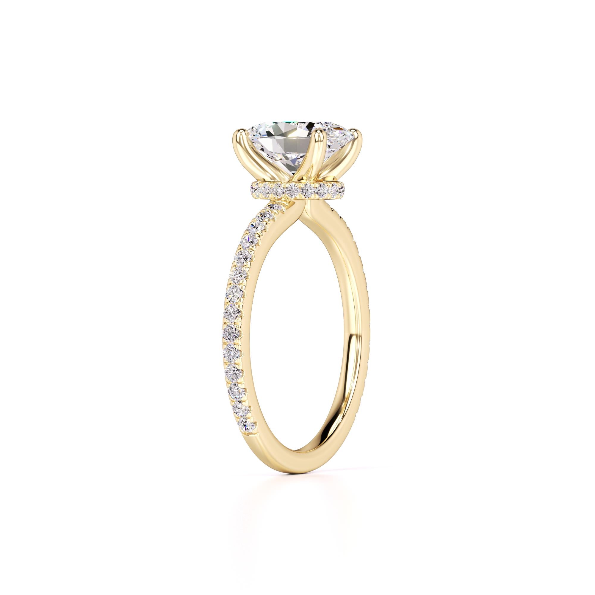 Kara Lab Grown Diamond Ring | Yellow Gold | 3