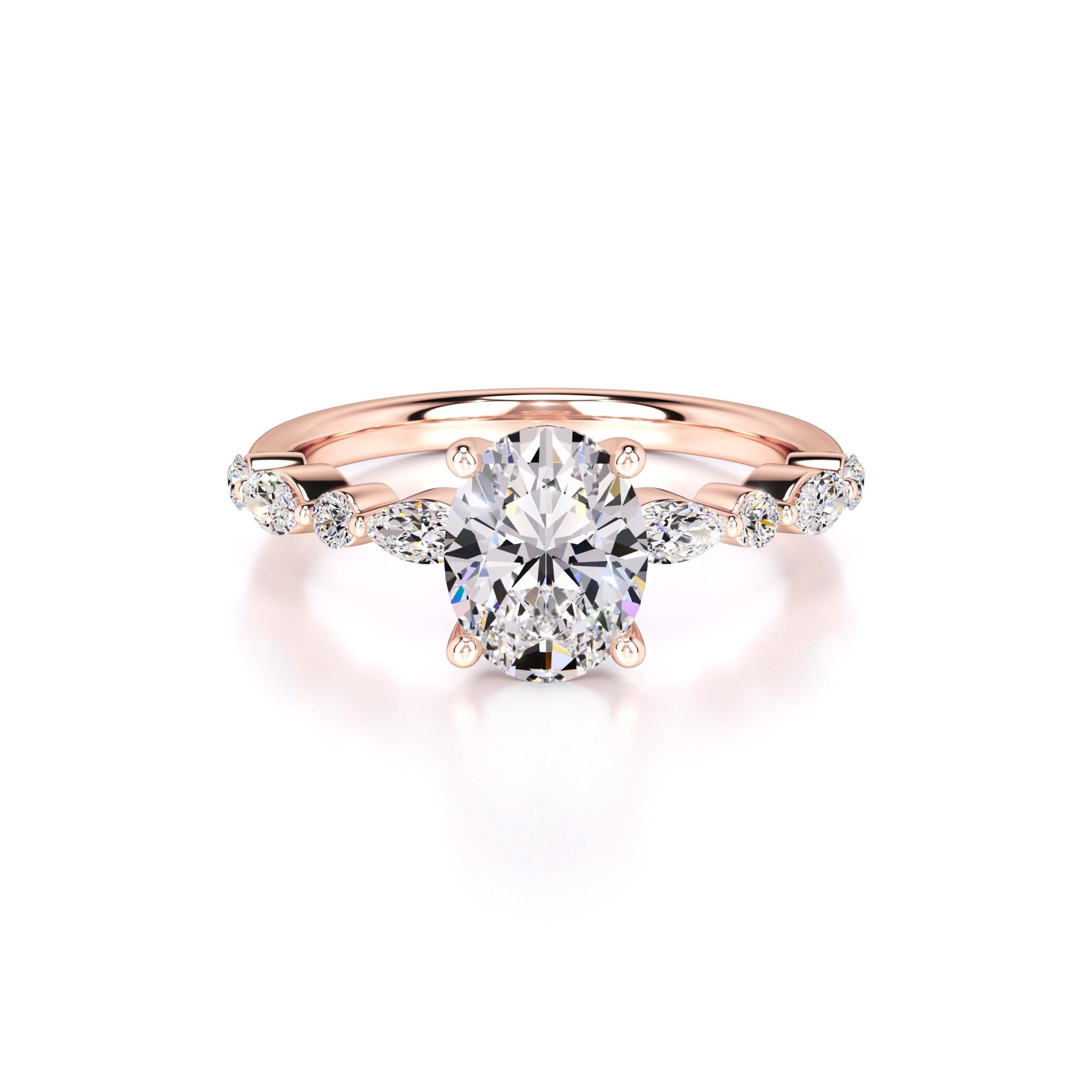 Aria Lab Grown Diamond Ring | Rose Gold | 1