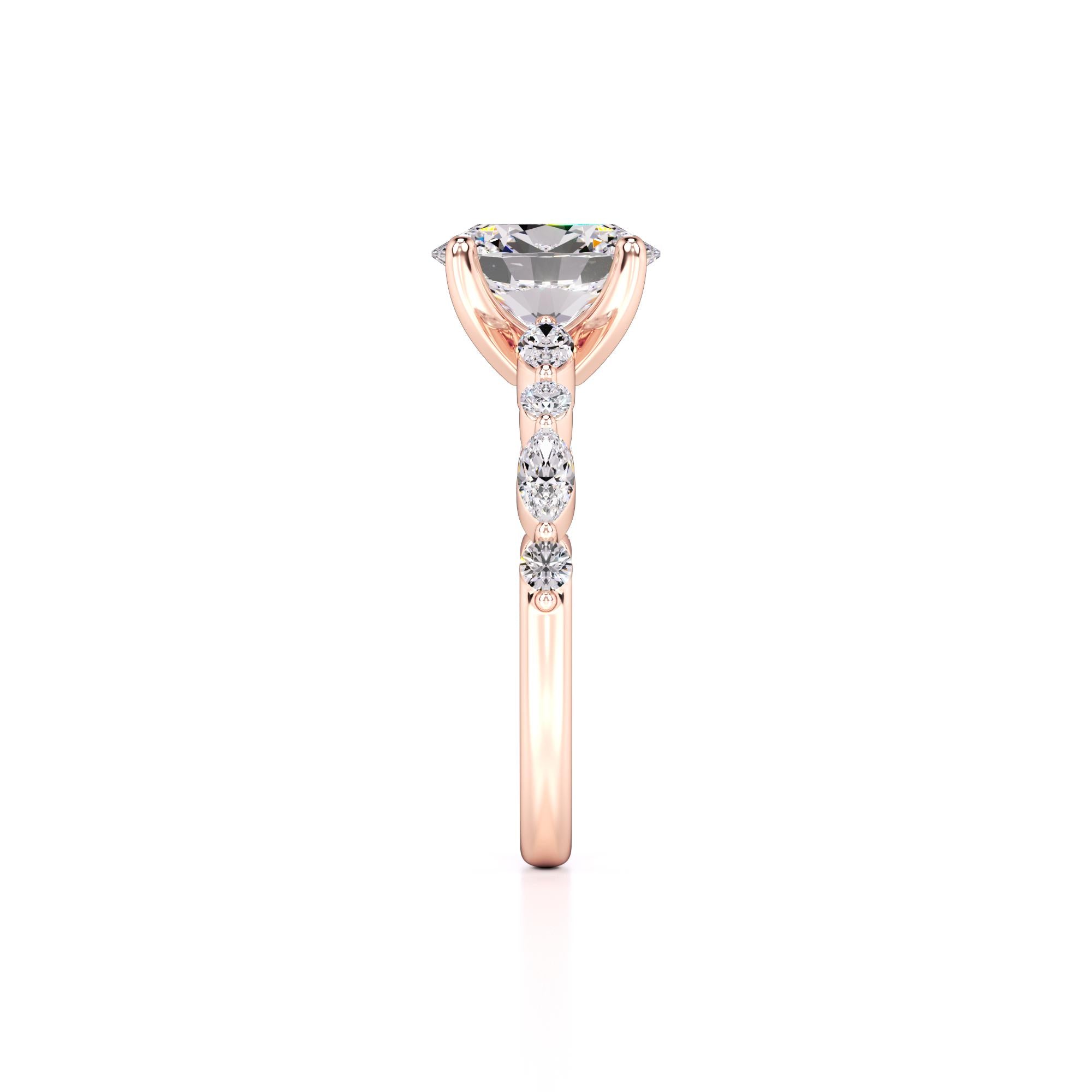 Aria Lab Grown Diamond Ring | Rose Gold | 4