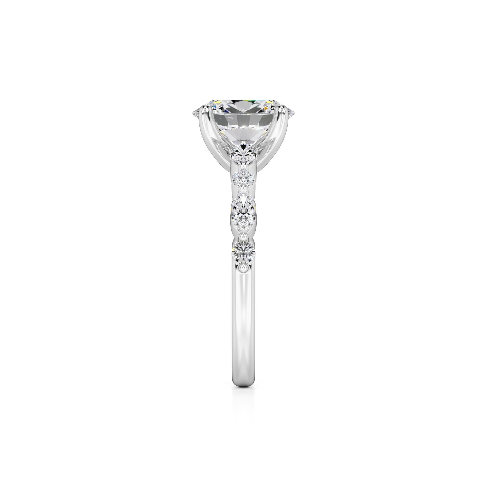 Aria Lab Grown Diamond Ring | White Gold | 4