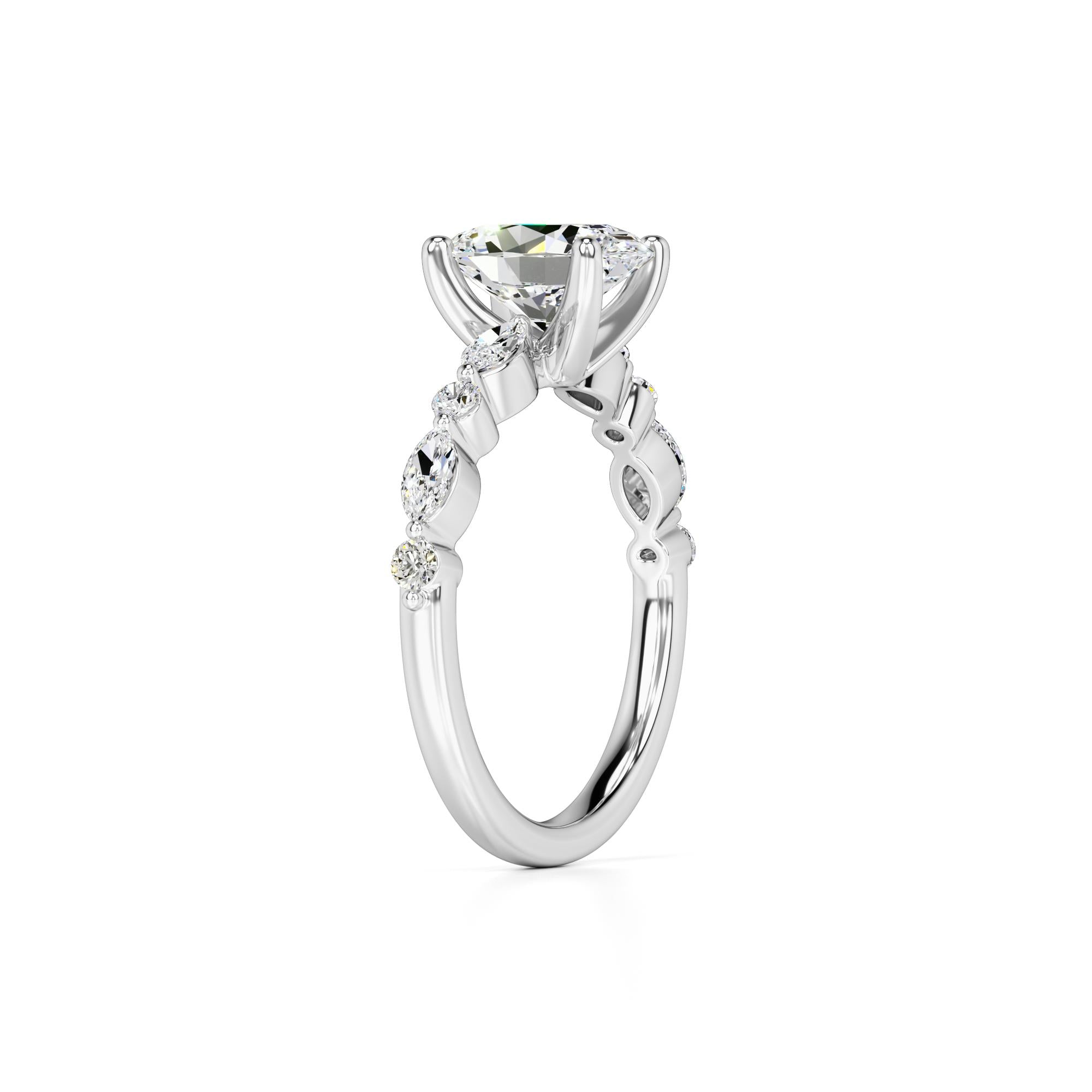 Aria Lab Grown Diamond Ring | White Gold | 3