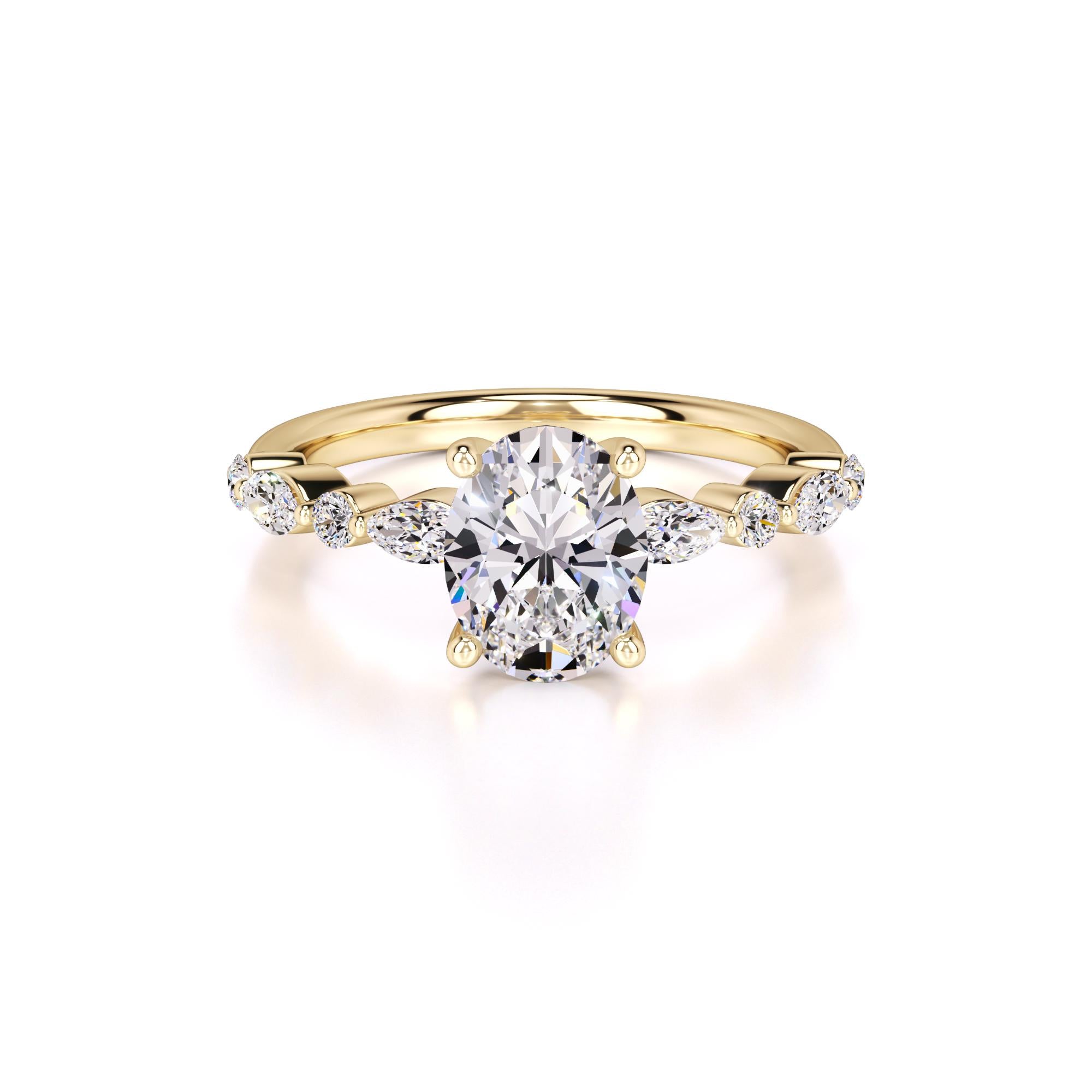 Aria Lab Grown Diamond Ring | Yellow Gold | 1