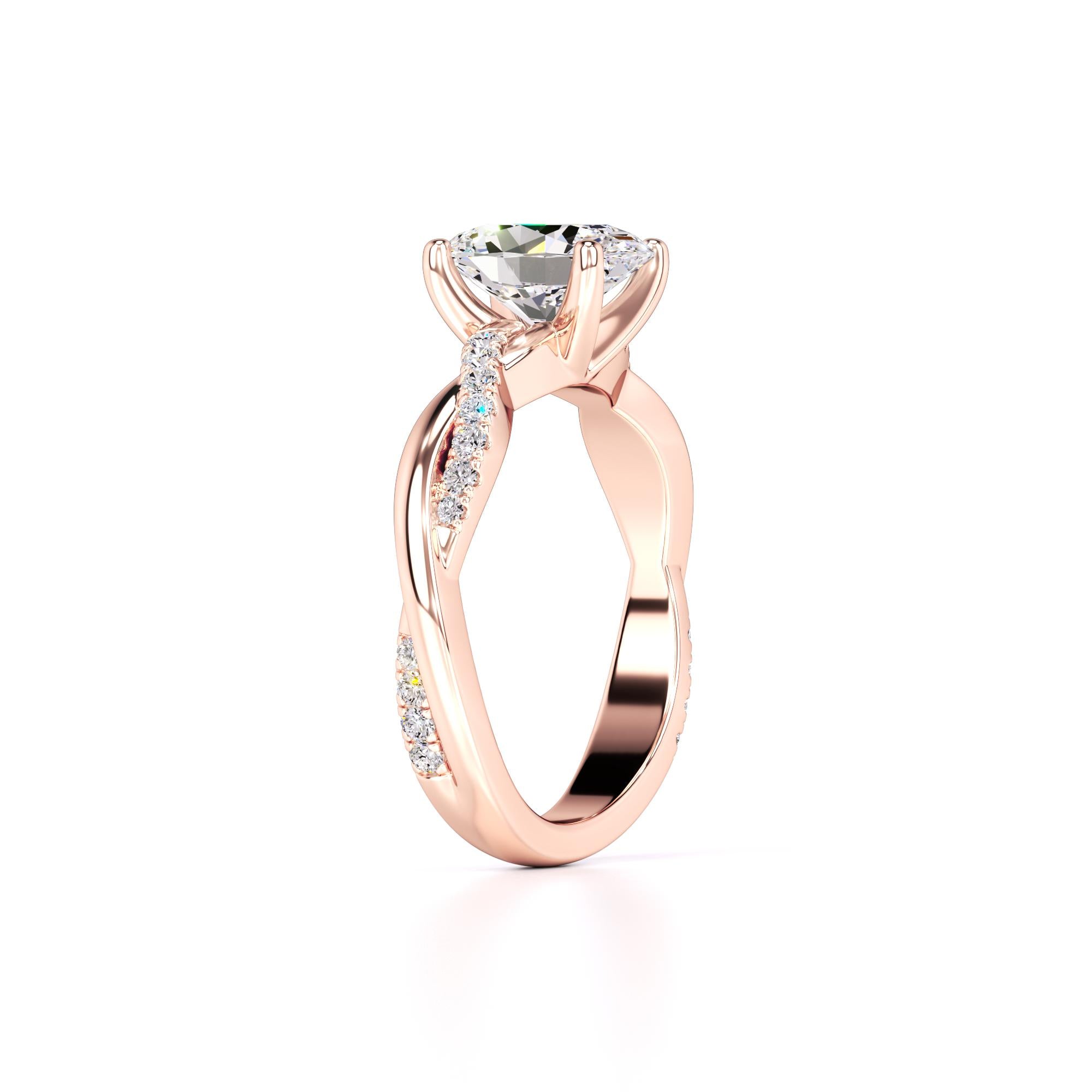 Lacey Lab Grown Diamond Ring | Rose Gold | 3