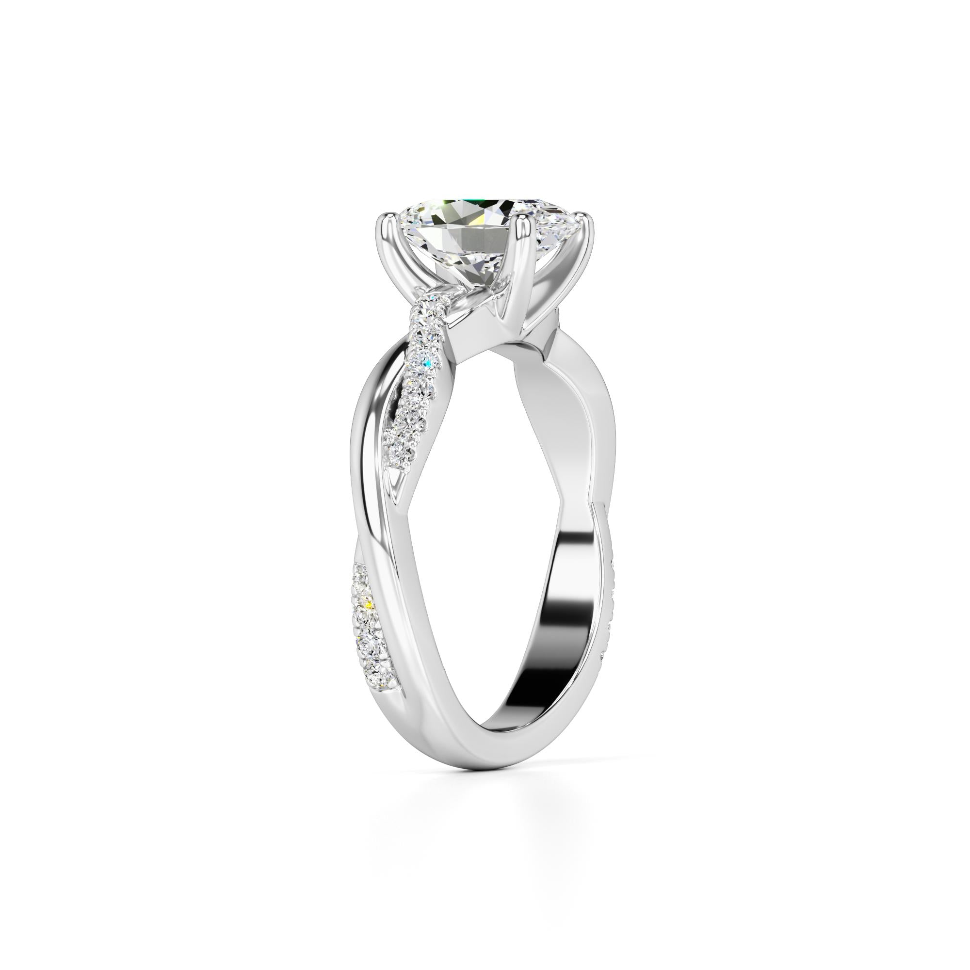 Lacey Lab Grown Diamond Ring | White Gold | 3