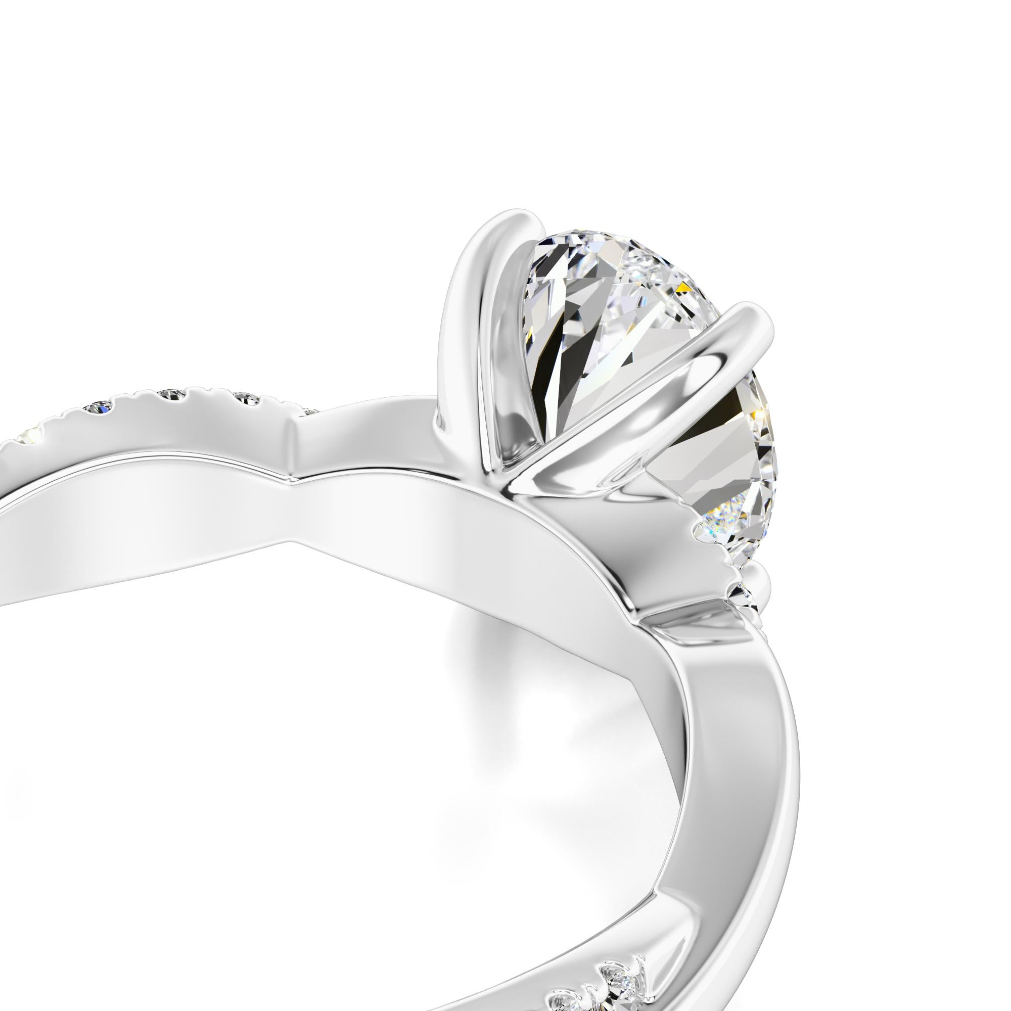 Lacey Lab Grown Diamond Ring | White Gold | 2