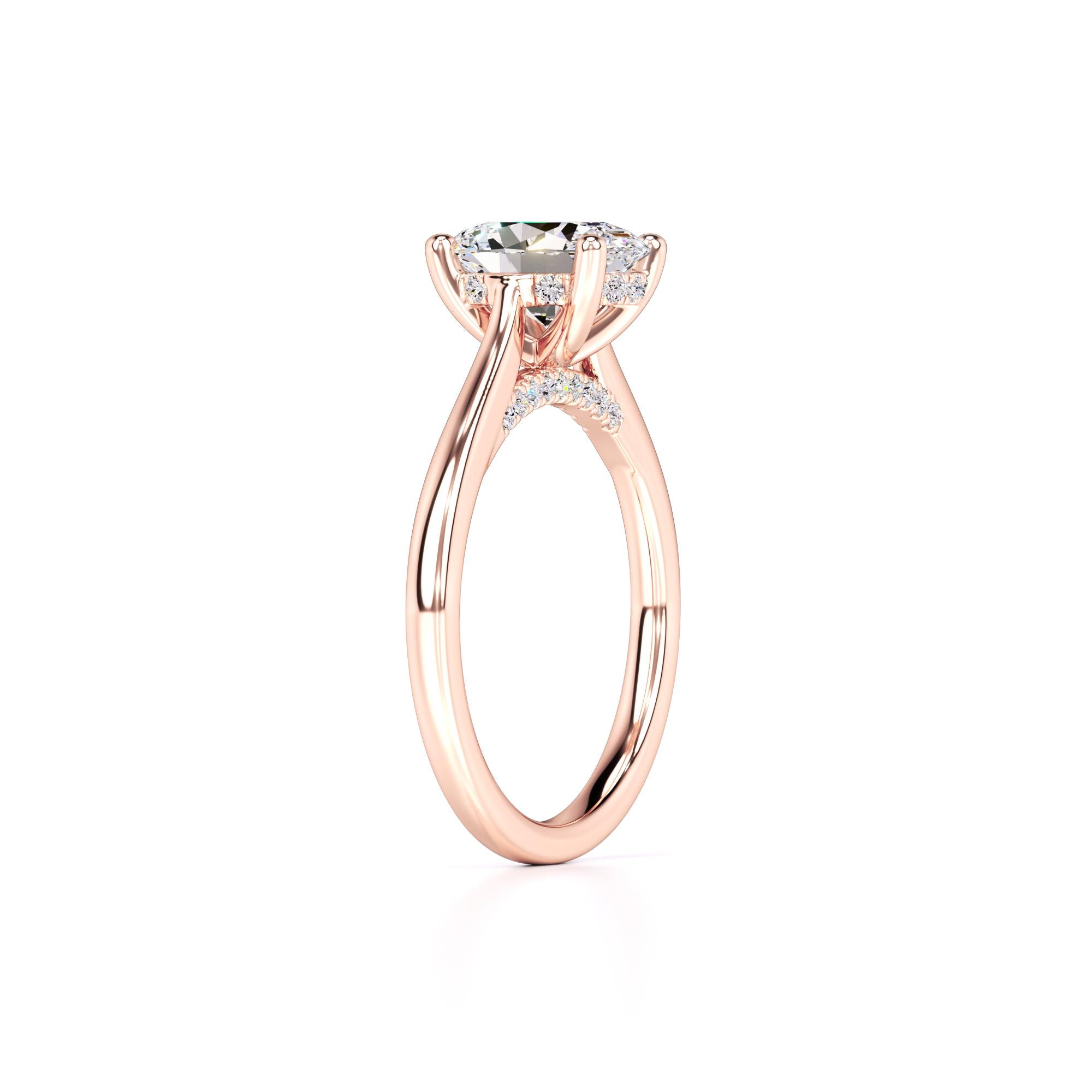 Maya Lab Grown Diamond Ring | Rose Gold | 3