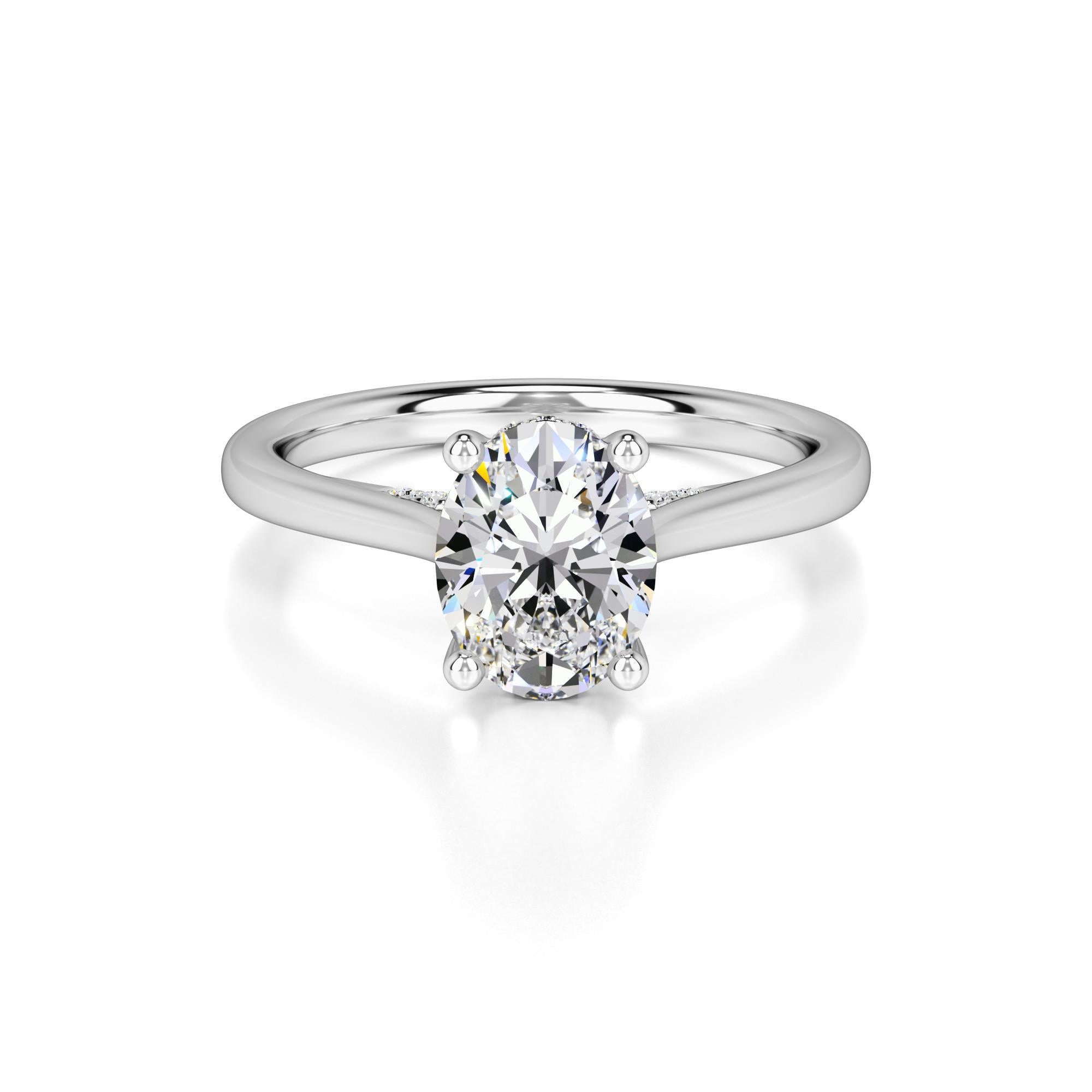 Maya Lab Grown Diamond Ring | White Gold | 1