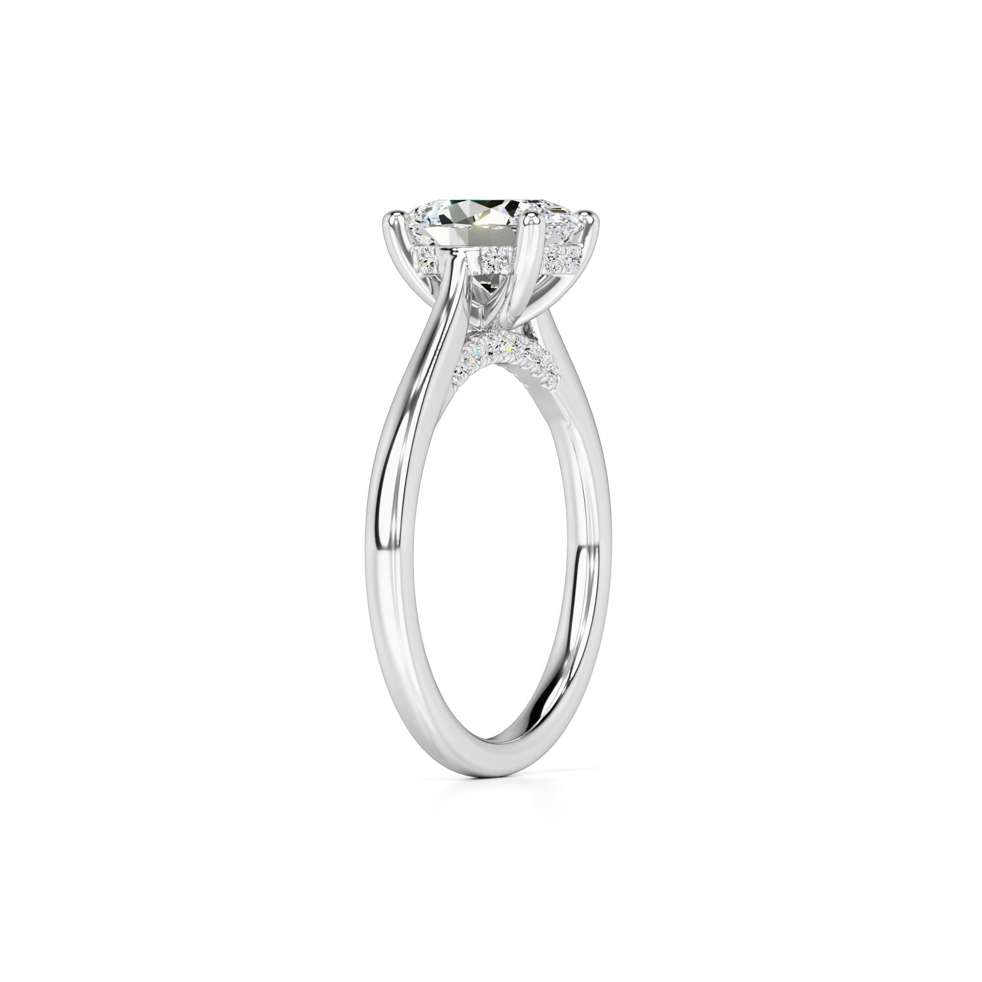 Maya Lab Grown Diamond Ring | White Gold | 3