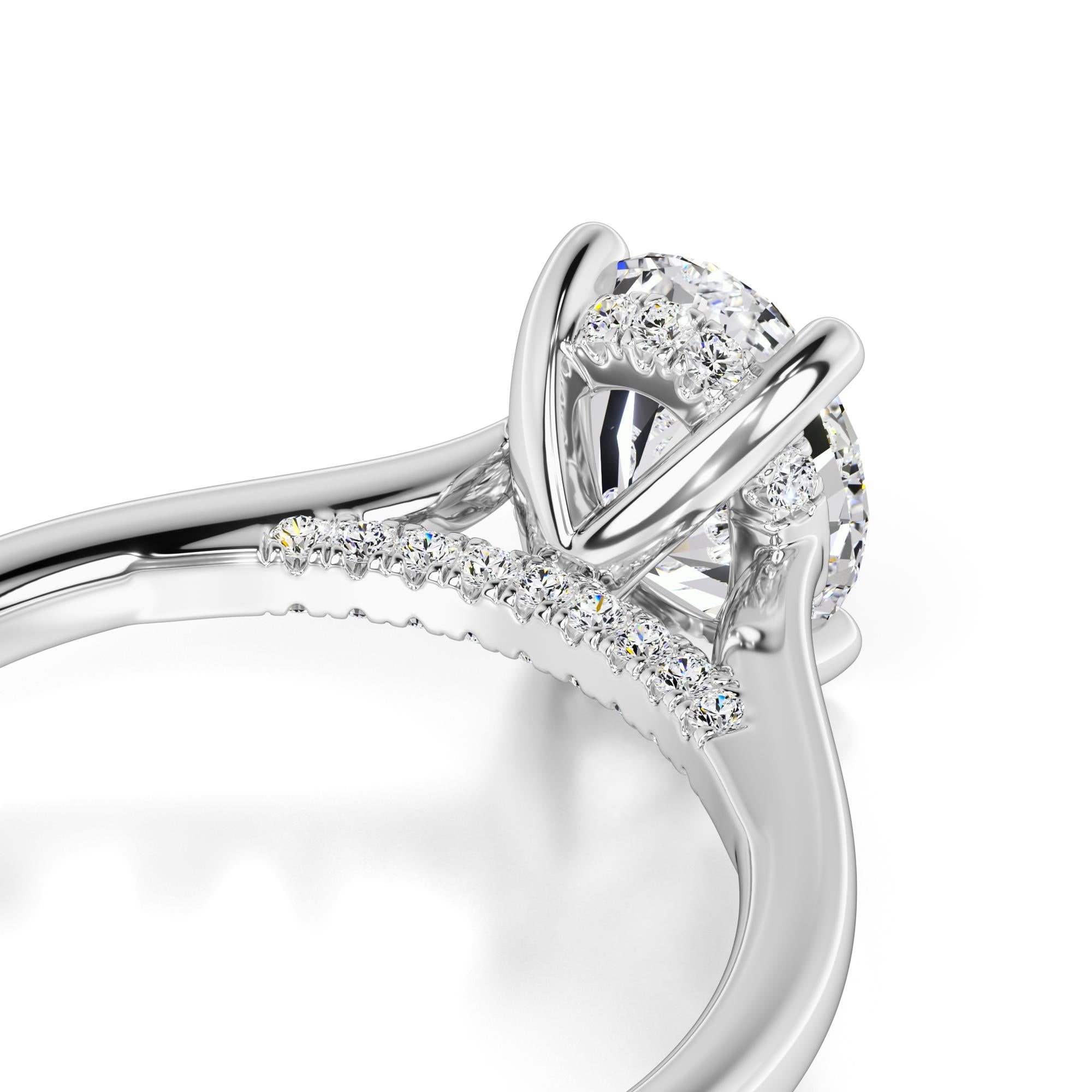 Maya Lab Grown Diamond Ring | White Gold | 2