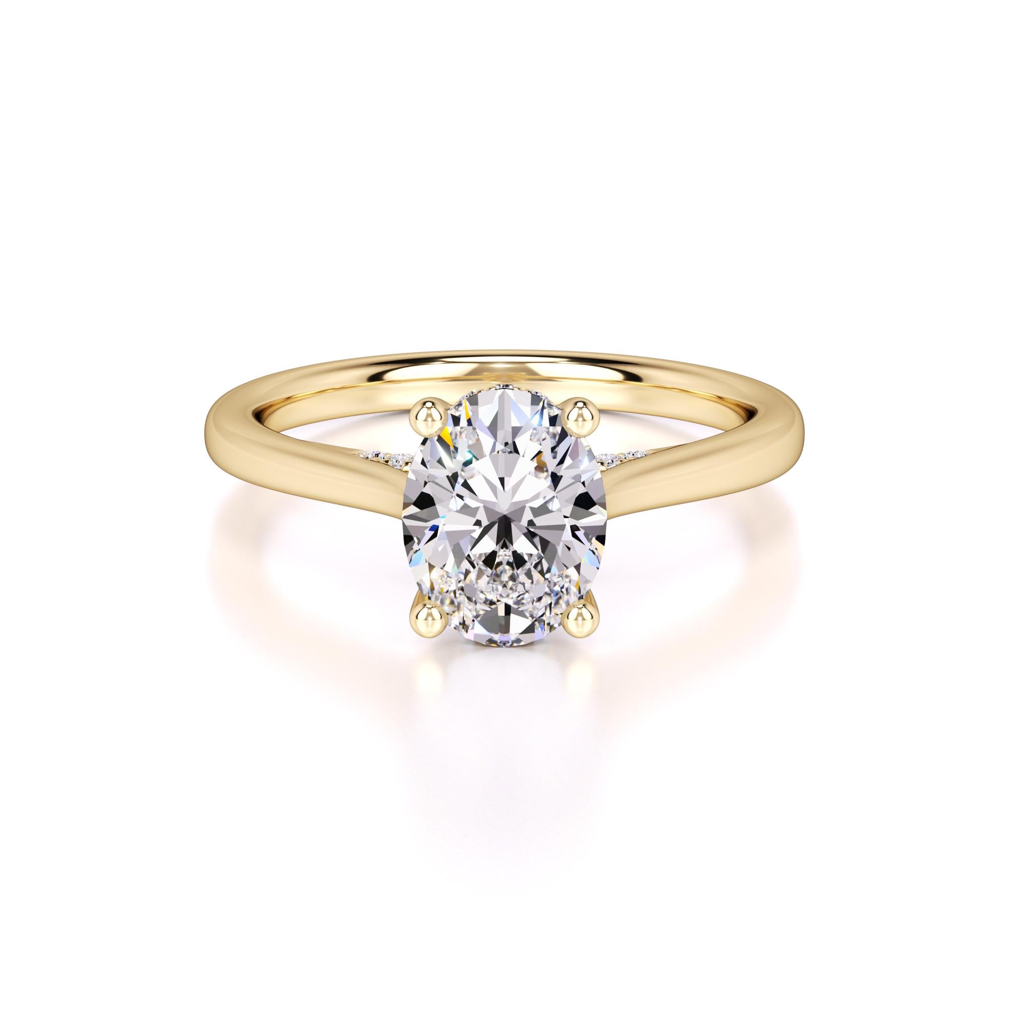 Maya Lab Grown Diamond Ring | Yellow Gold | 1