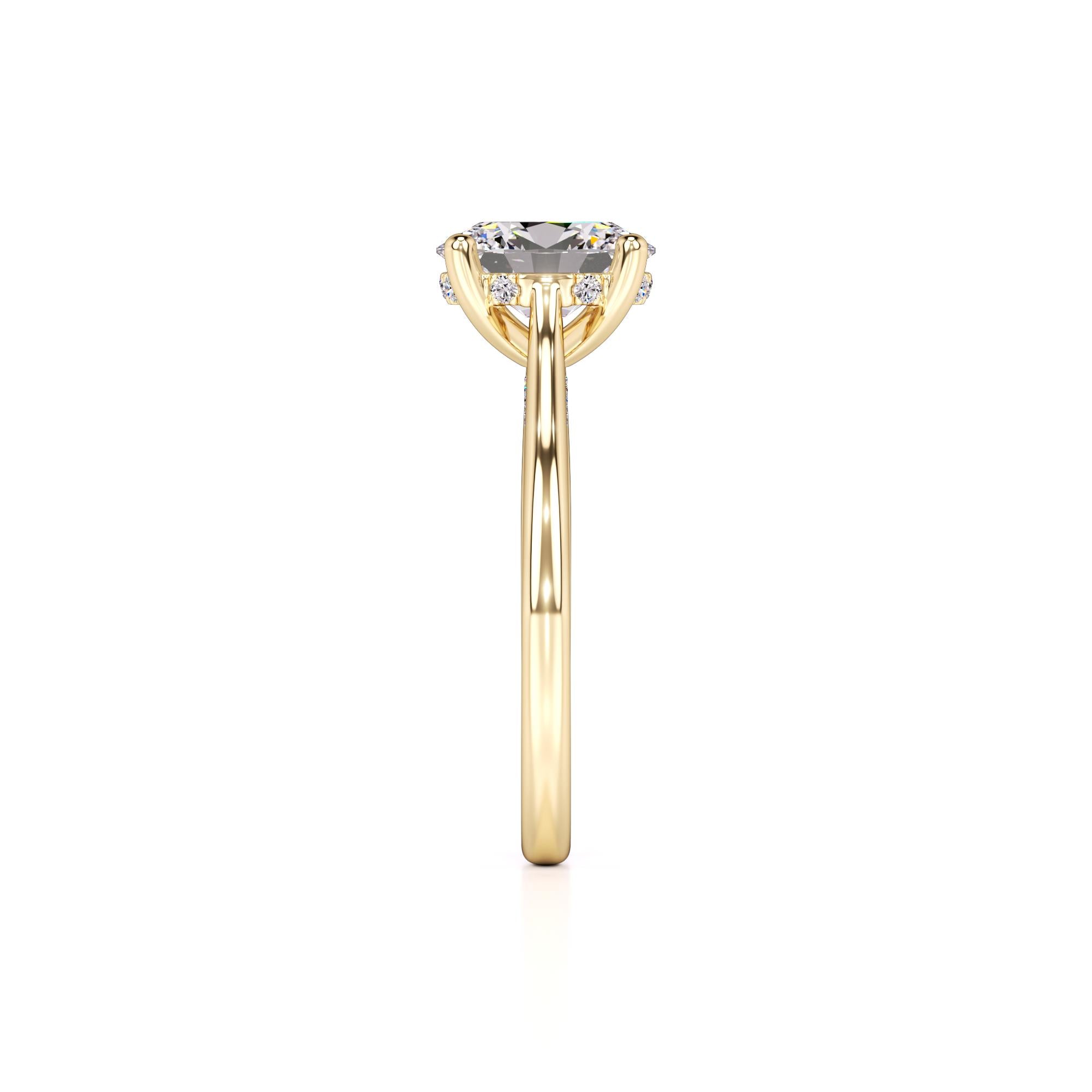 Maya Lab Grown Diamond Ring | Yellow Gold | 4