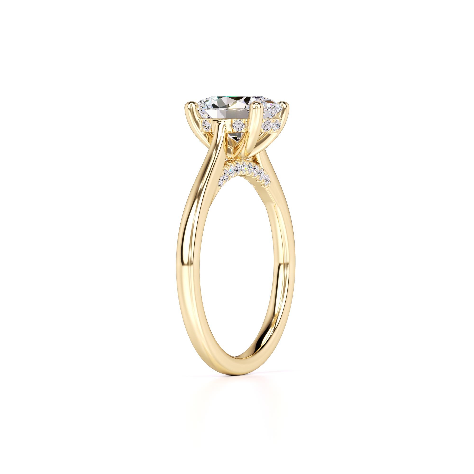 Maya Lab Grown Diamond Ring | Yellow Gold | 3