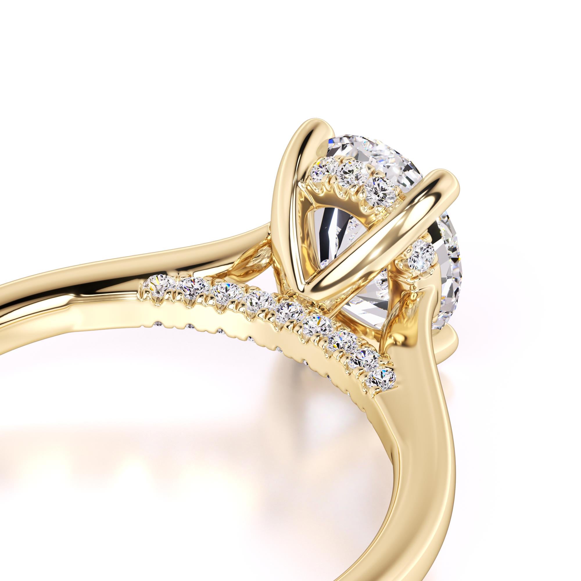 Maya Lab Grown Diamond Ring | Yellow Gold | 2