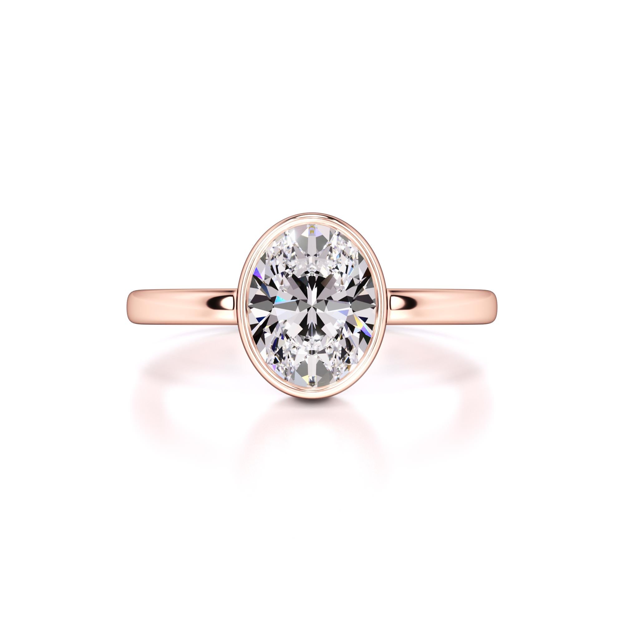Adriana Moissanite Ring | Rose Gold | 1