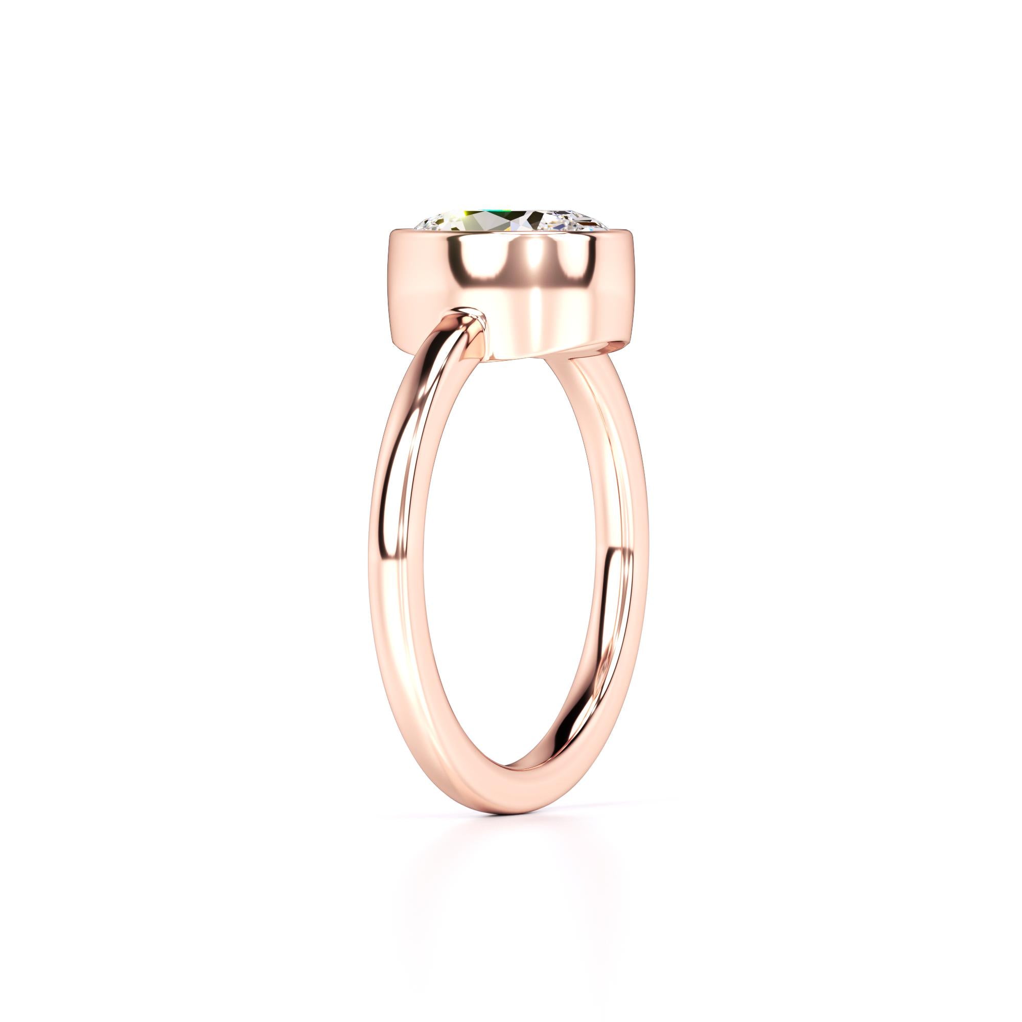 Adriana Lab Grown Diamond Ring | Rose Gold | 3