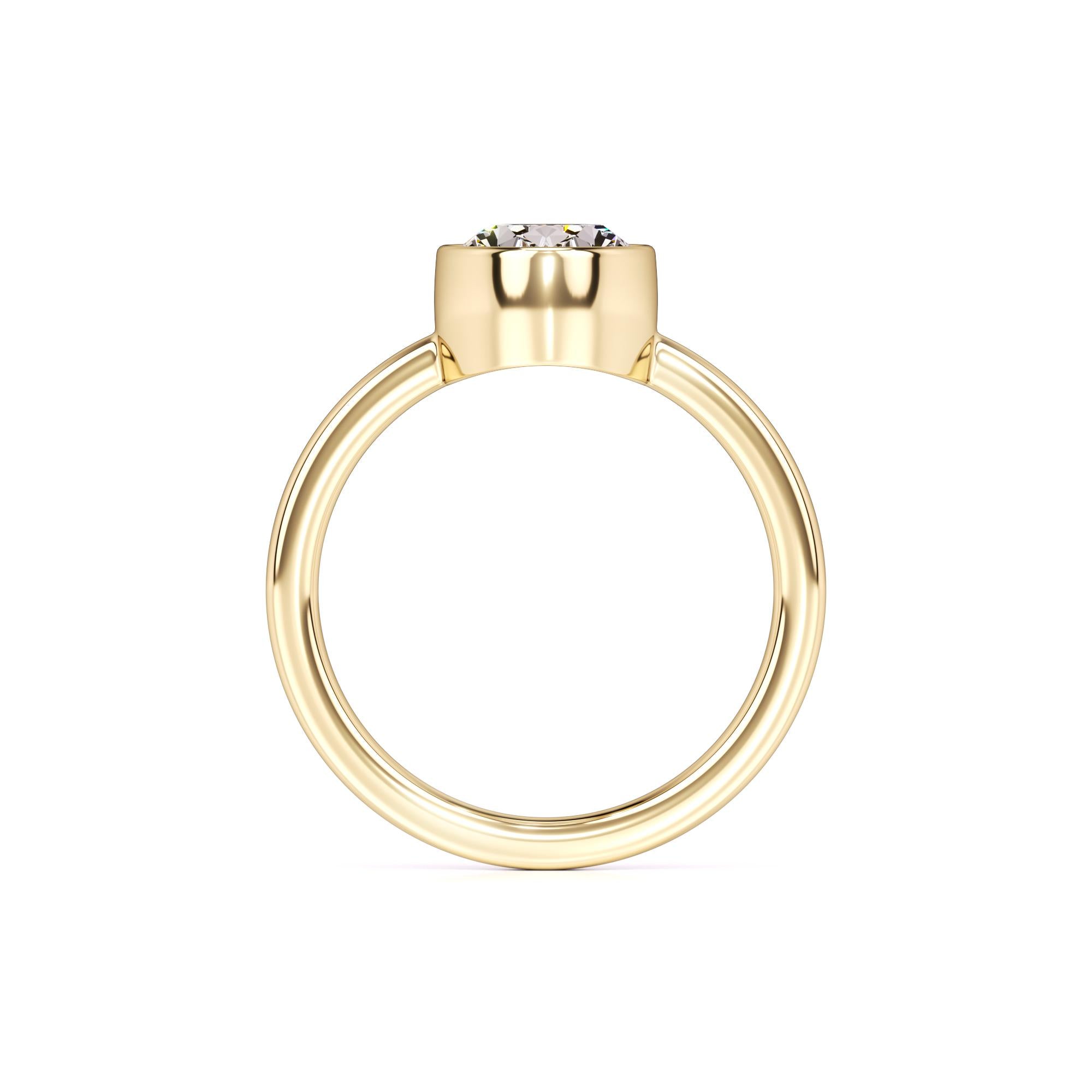 Adriana Moissanite Ring | Yellow Gold | 4