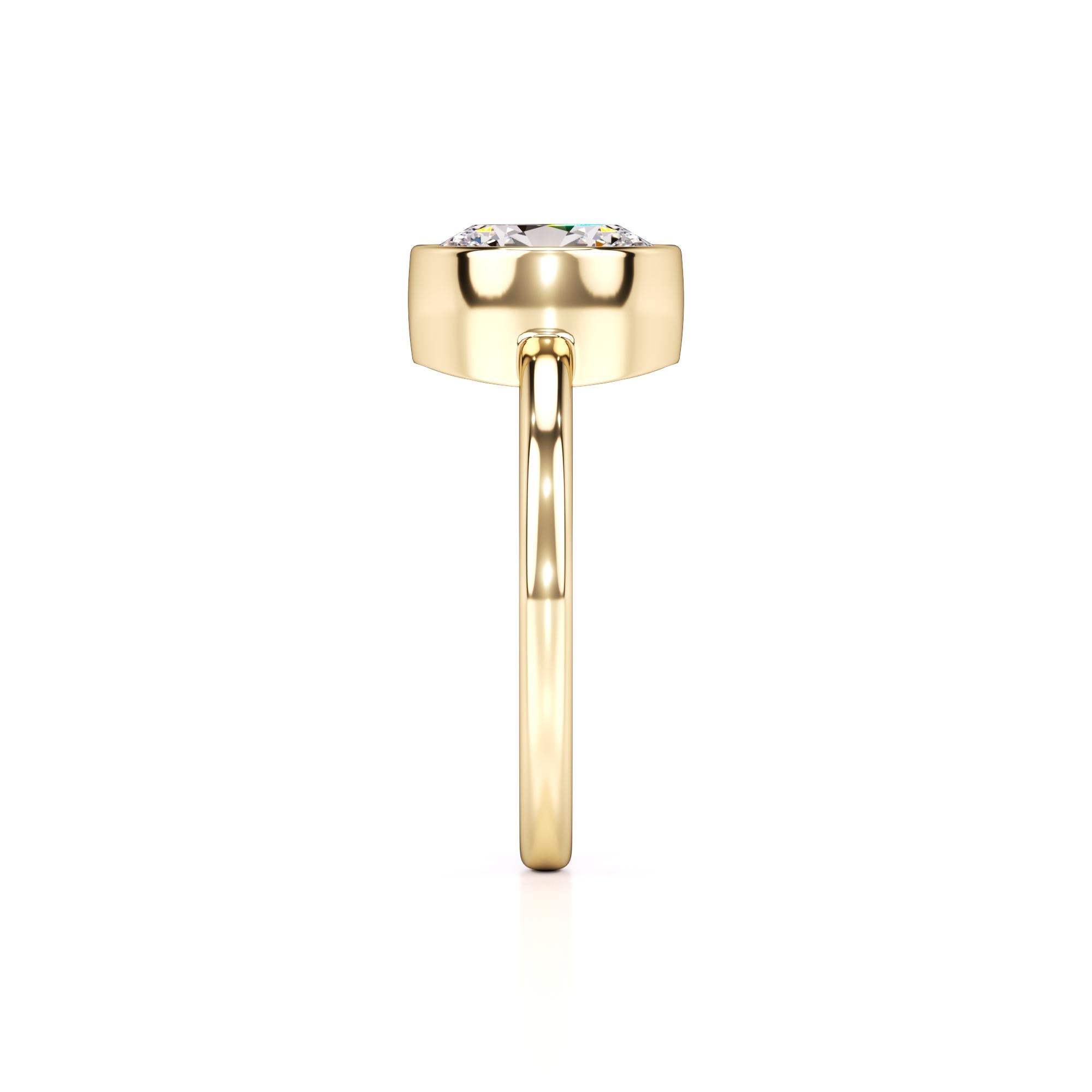 Adriana Lab Grown Diamond Ring | Yellow Gold | 4