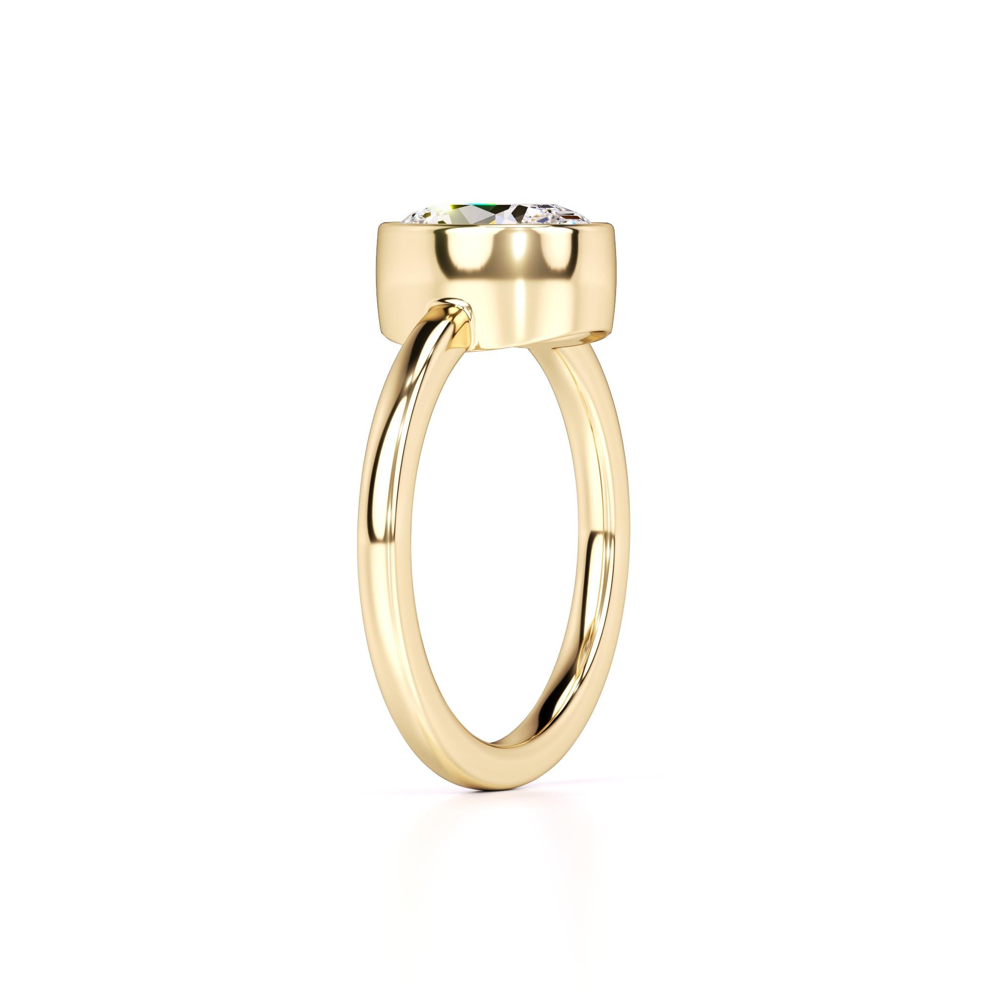 Adriana Lab Grown Diamond Ring | Yellow Gold | 3