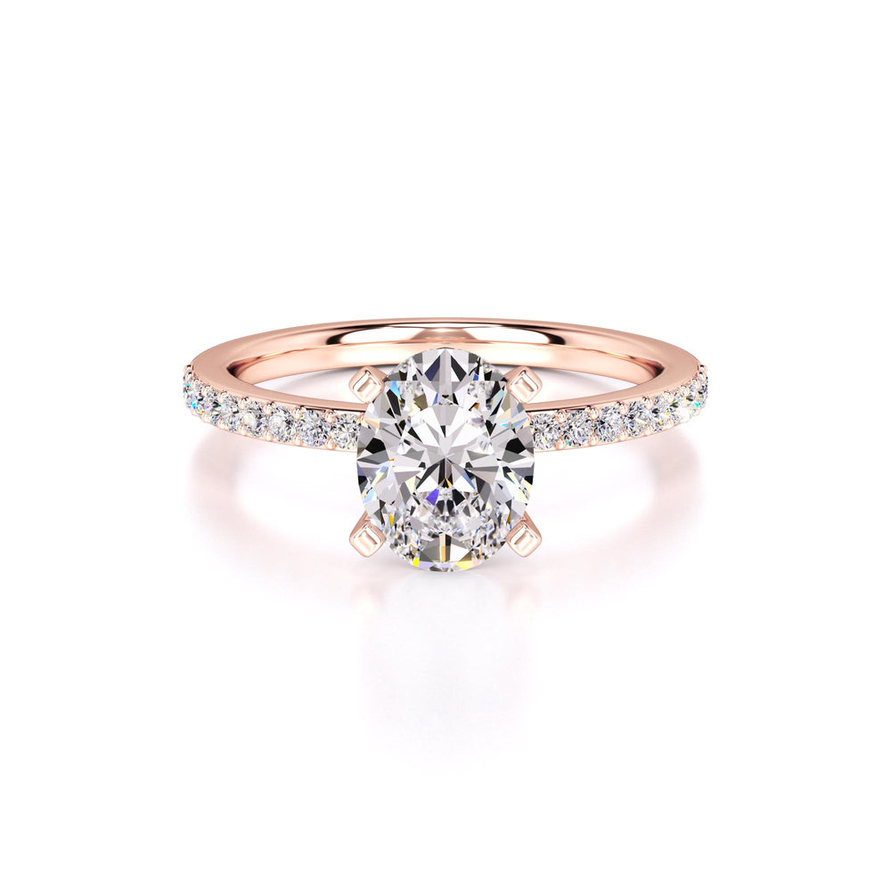 Michelle Lab Grown Diamond Ring | Rose Gold | 1