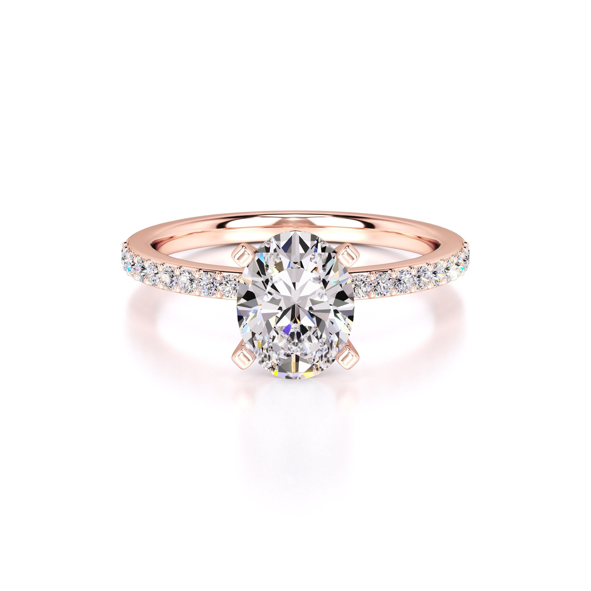 Michelle Lab Grown Diamond Ring | Rose Gold | 1