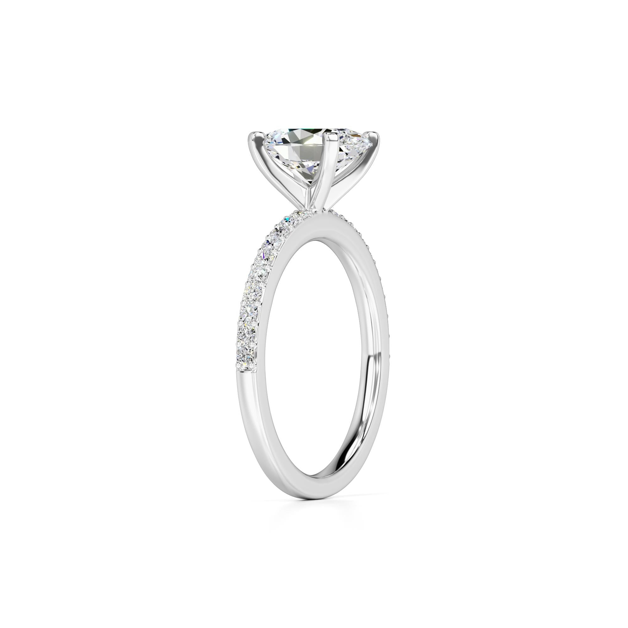 Michelle Lab Grown Diamond Ring | White Gold | 3