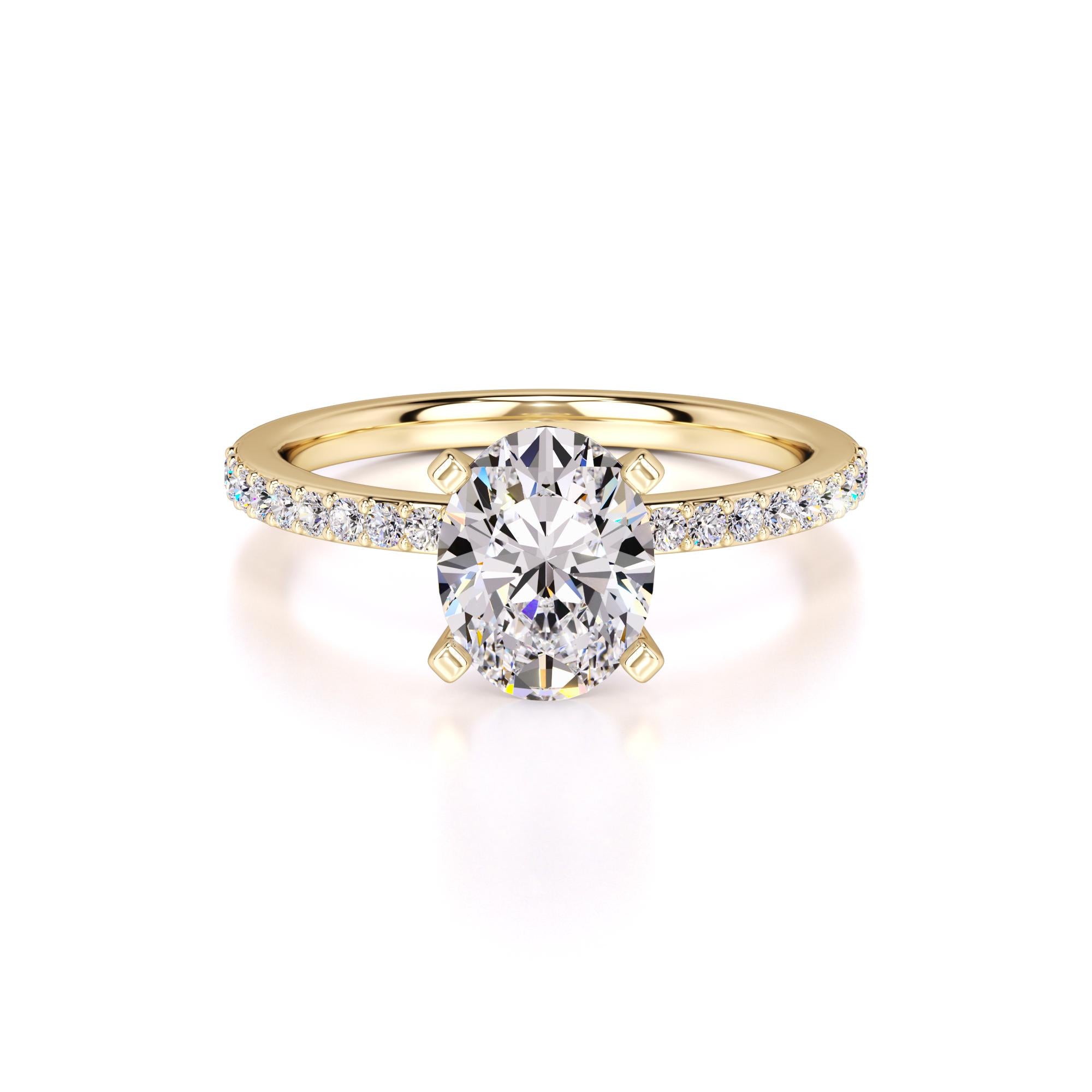 Michelle Lab Grown Diamond Ring | Yellow Gold | 1