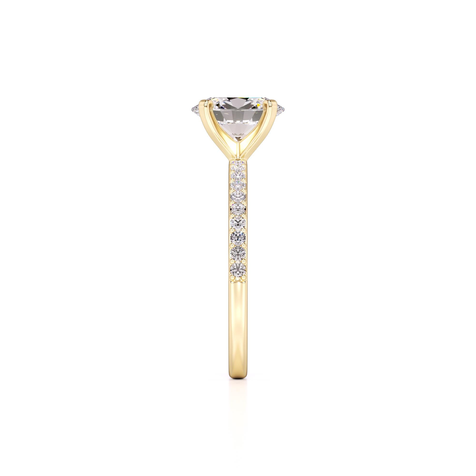 Michelle Lab Grown Diamond Ring | Yellow Gold | 4