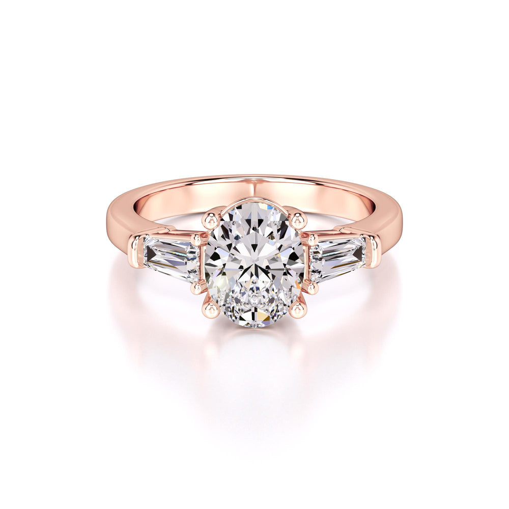 Leah Lab Grown Diamond Ring | Rose Gold | 1