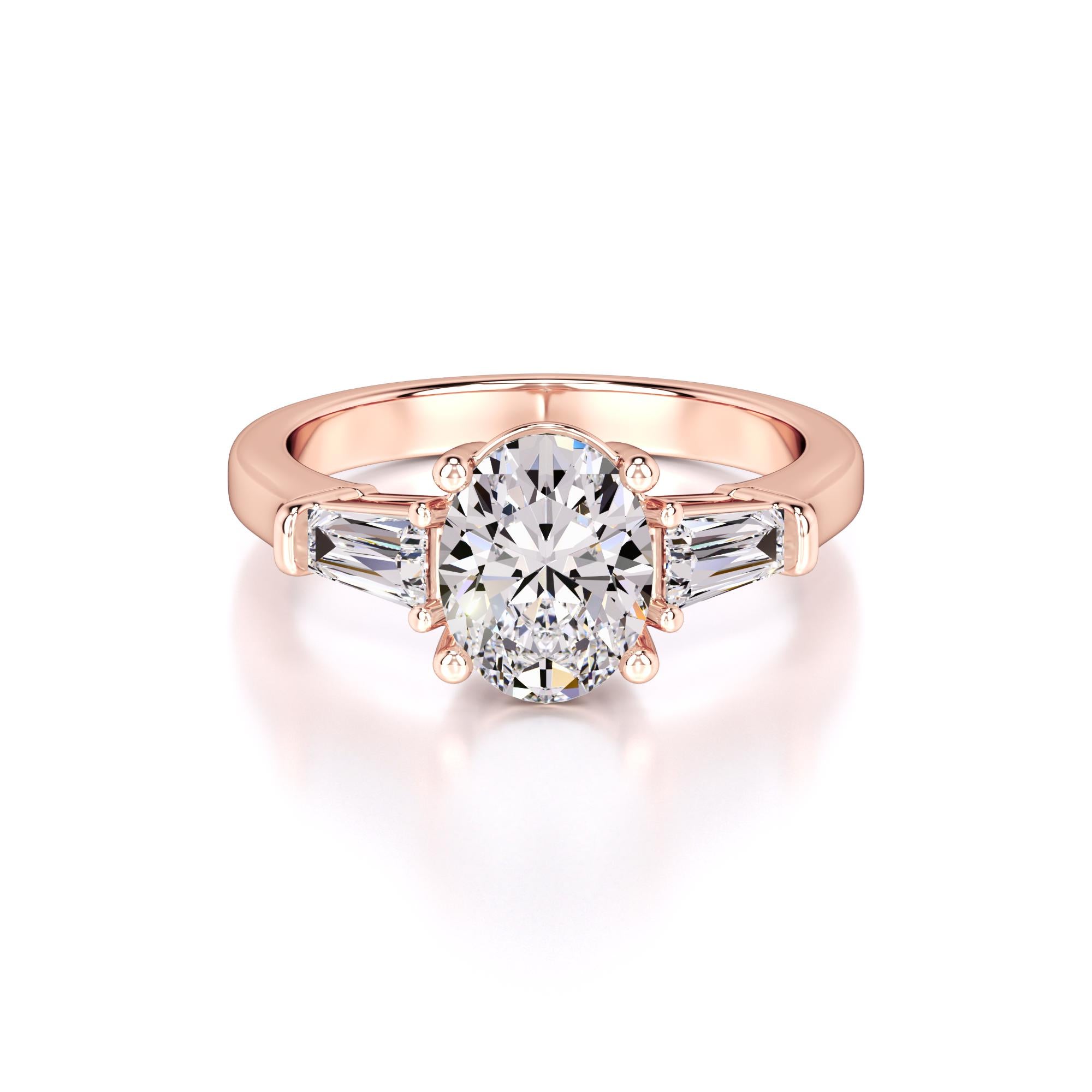 Leah Lab Grown Diamond Ring | Rose Gold | 1