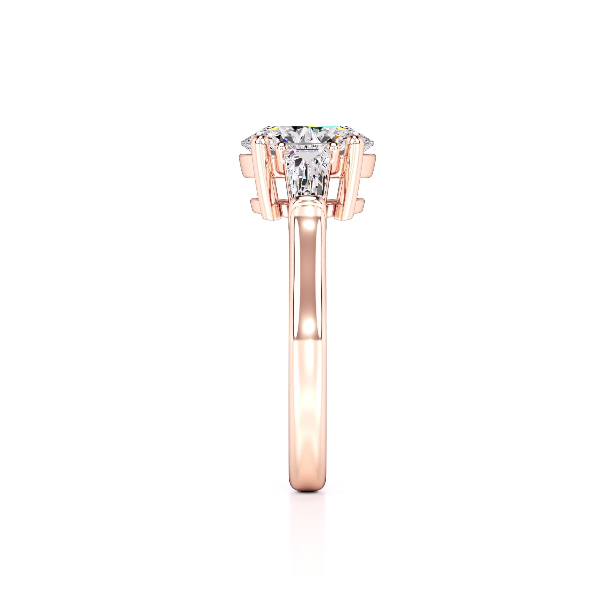 Leah Lab Grown Diamond Ring | Rose Gold | 4