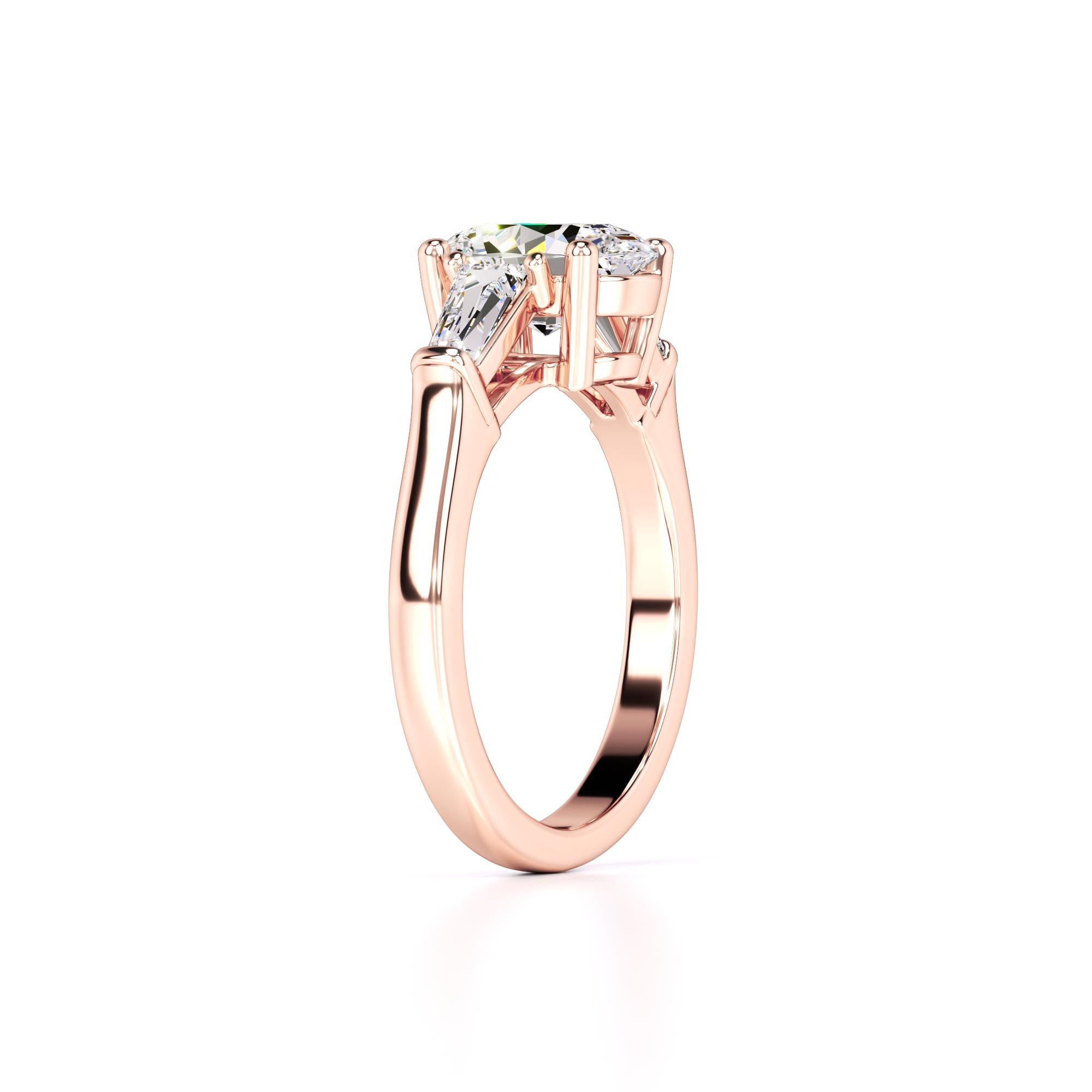 Leah Lab Grown Diamond Ring | Rose Gold | 3