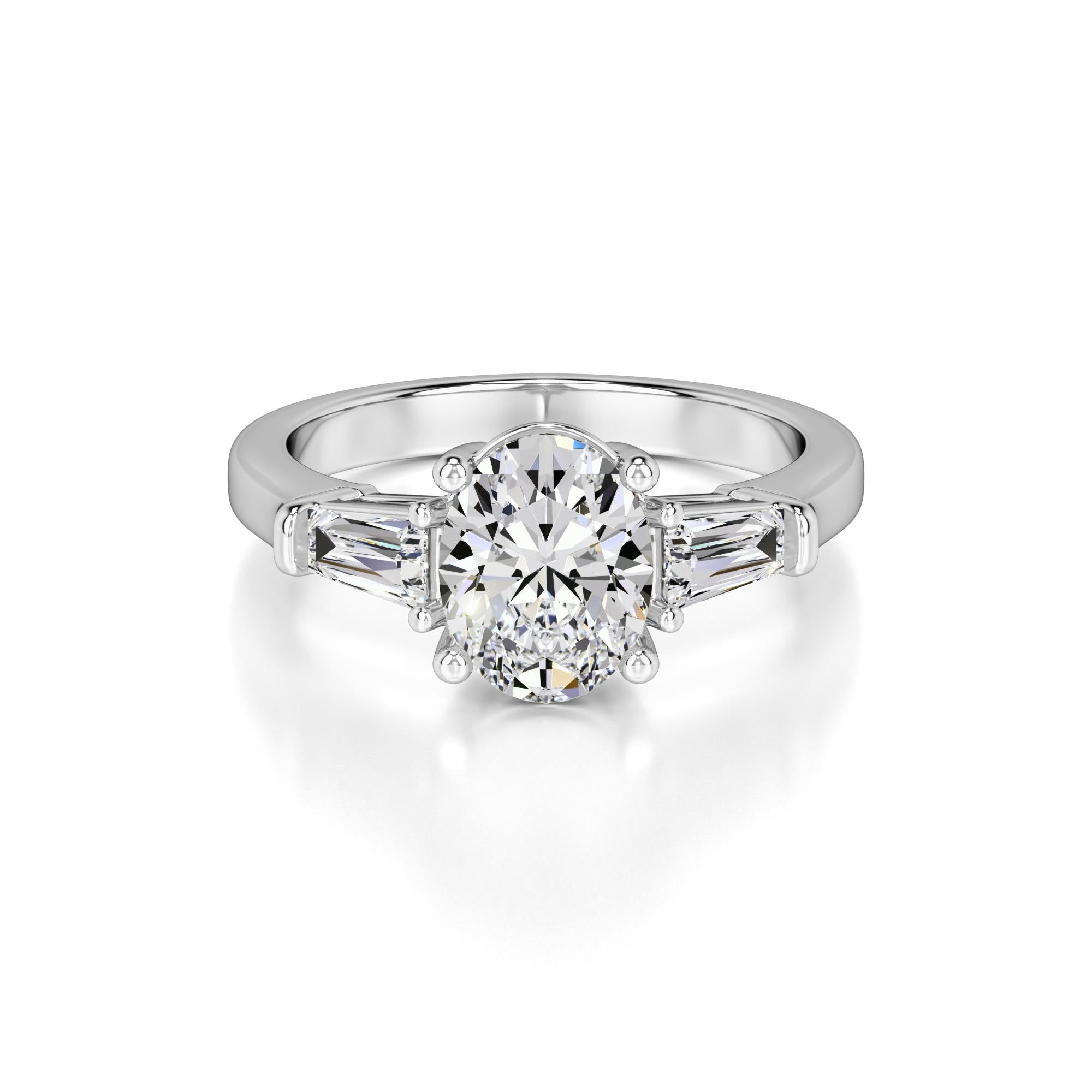 Leah Lab Grown Diamond Ring | White Gold | 1