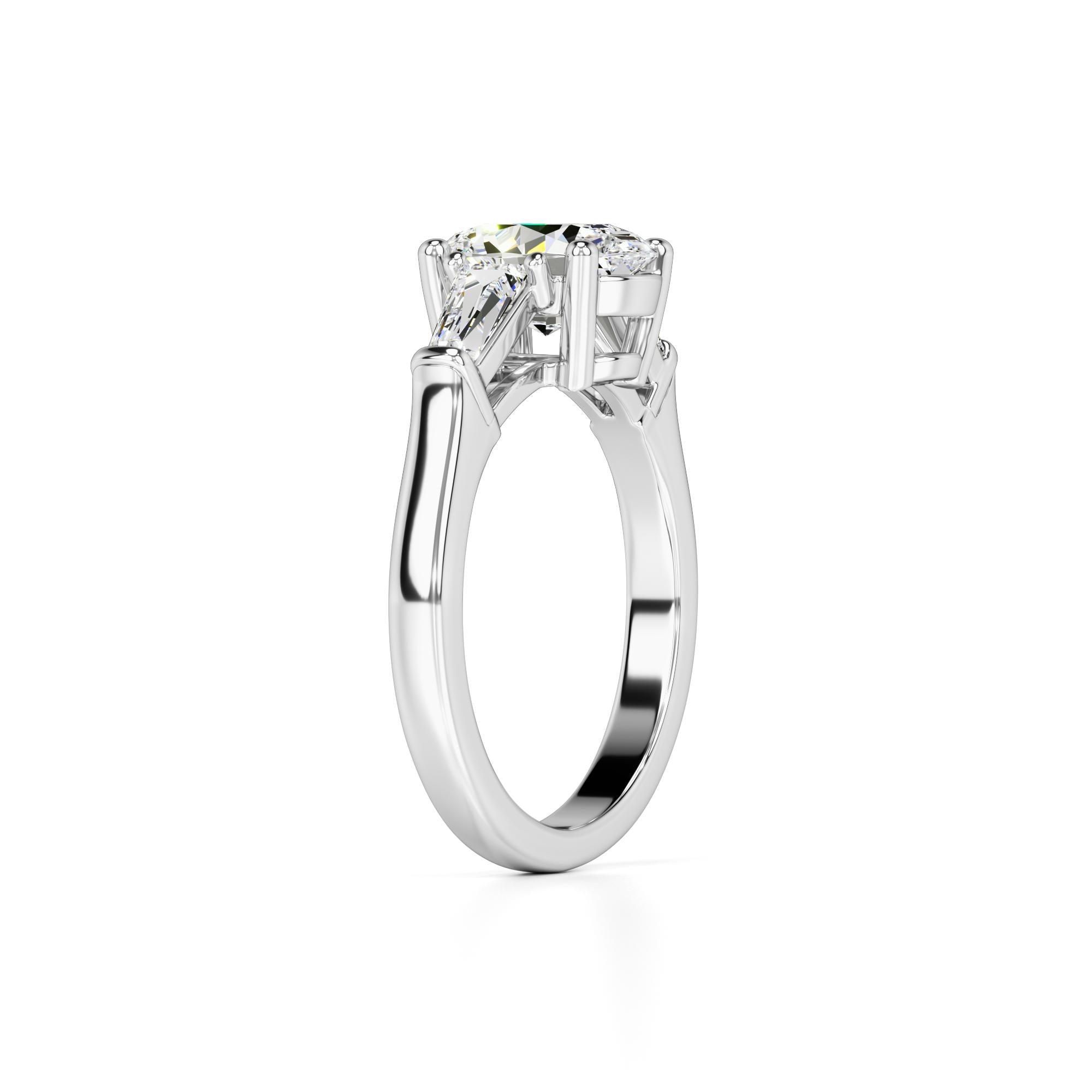 Leah Lab Grown Diamond Ring | White Gold | 3