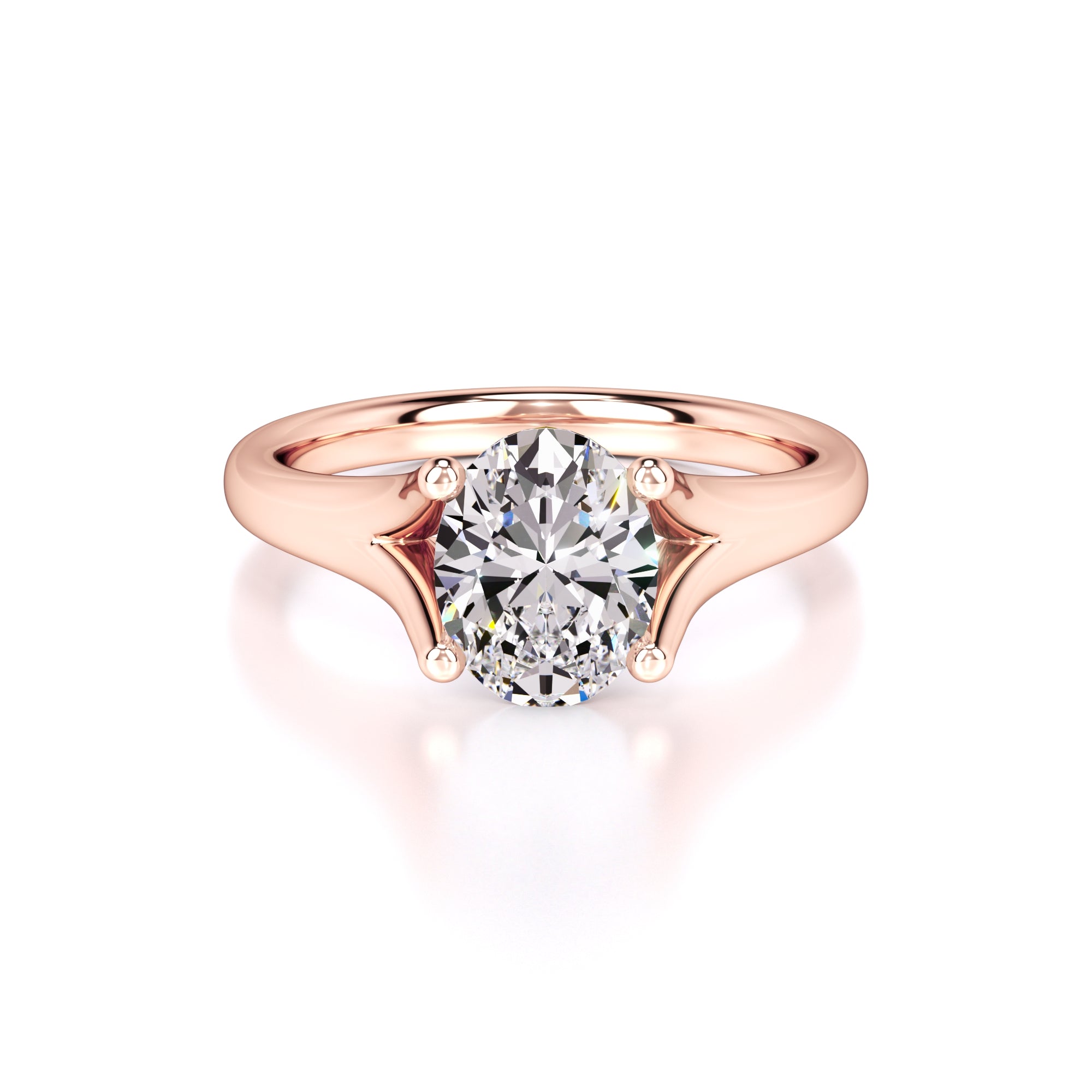 Brianna Lab Grown Diamond Ring | Rose Gold | 1