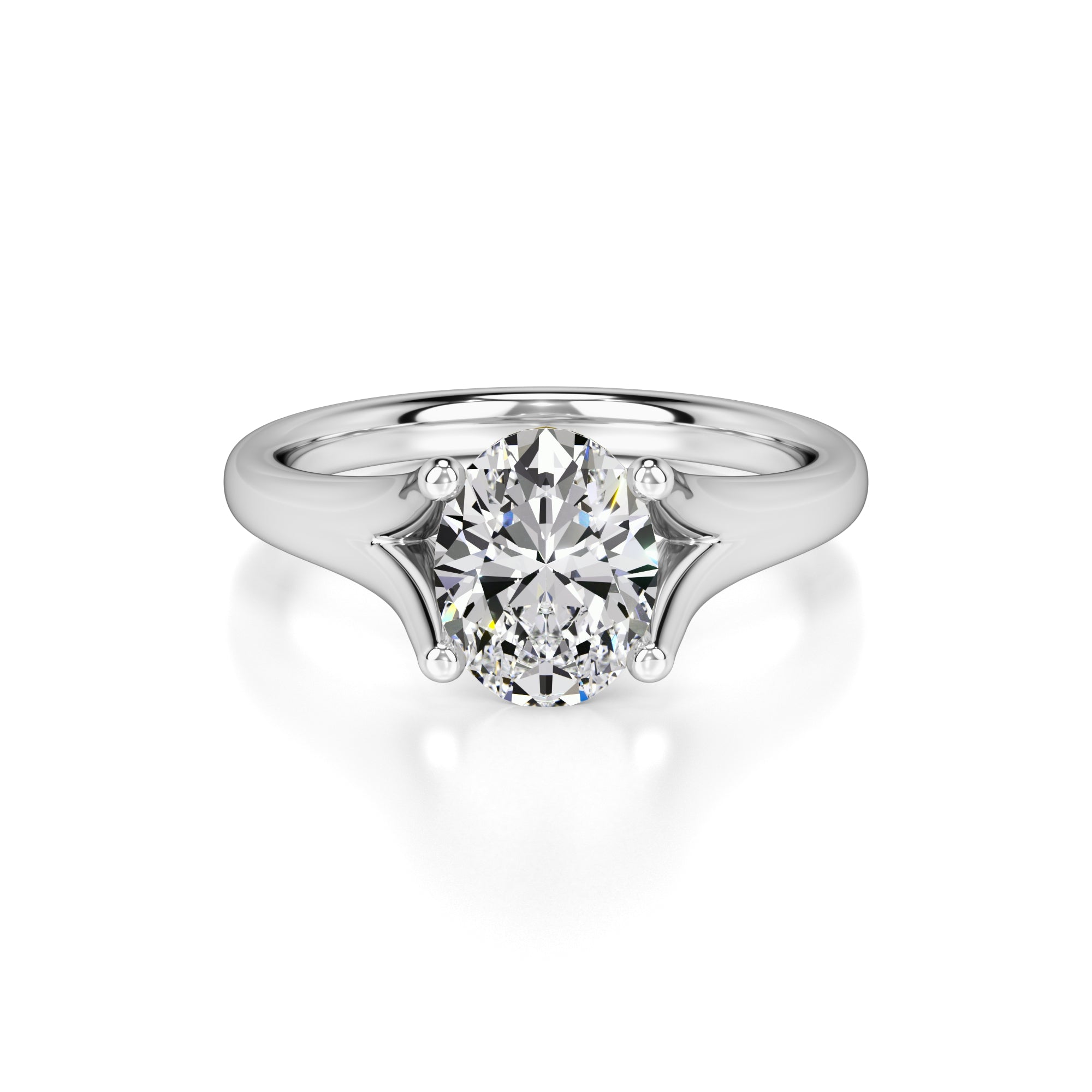 Brianna Lab Grown Diamond Ring | White Gold | 1
