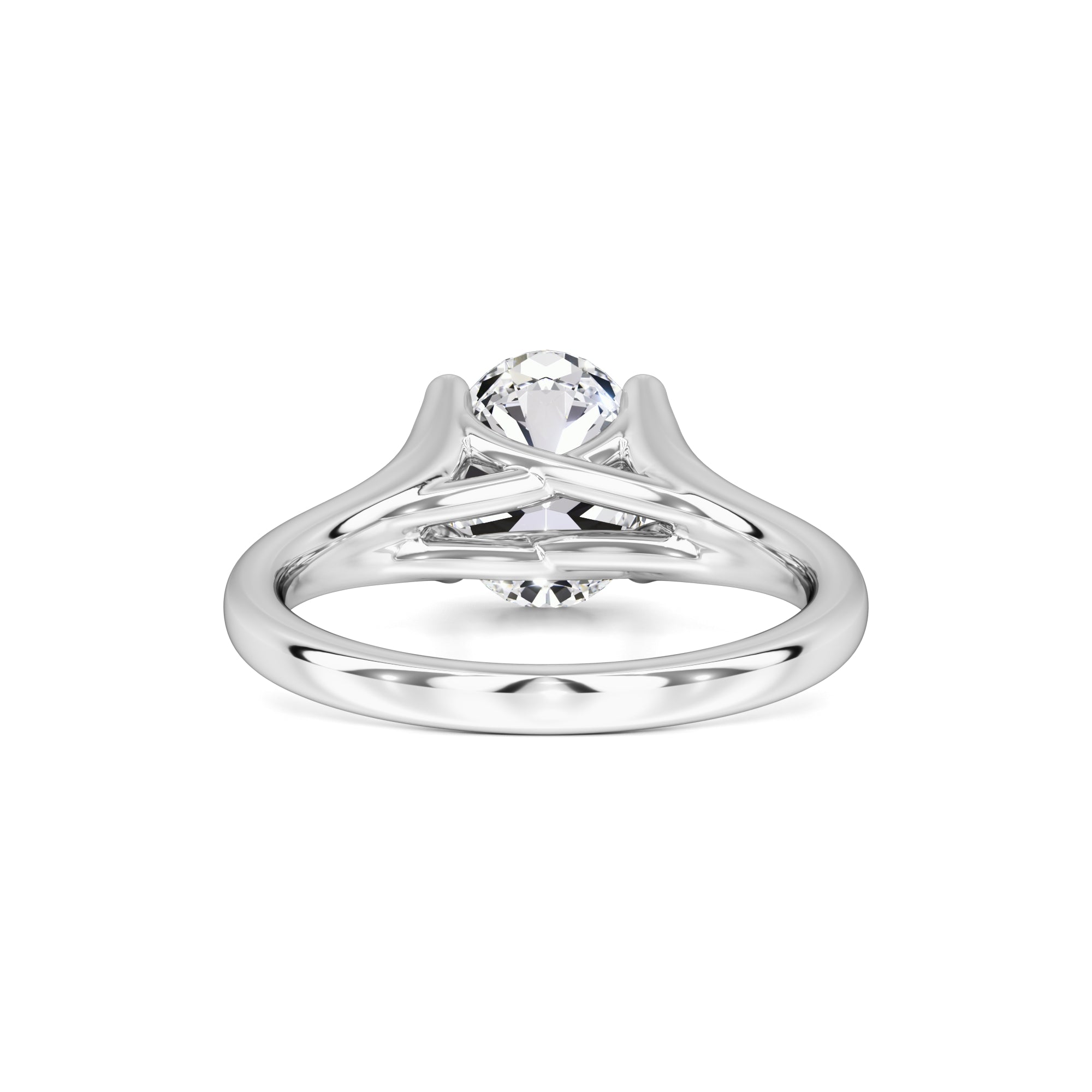 Brianna Moissanite & Lab Grown Diamond Ring | White Gold | 3