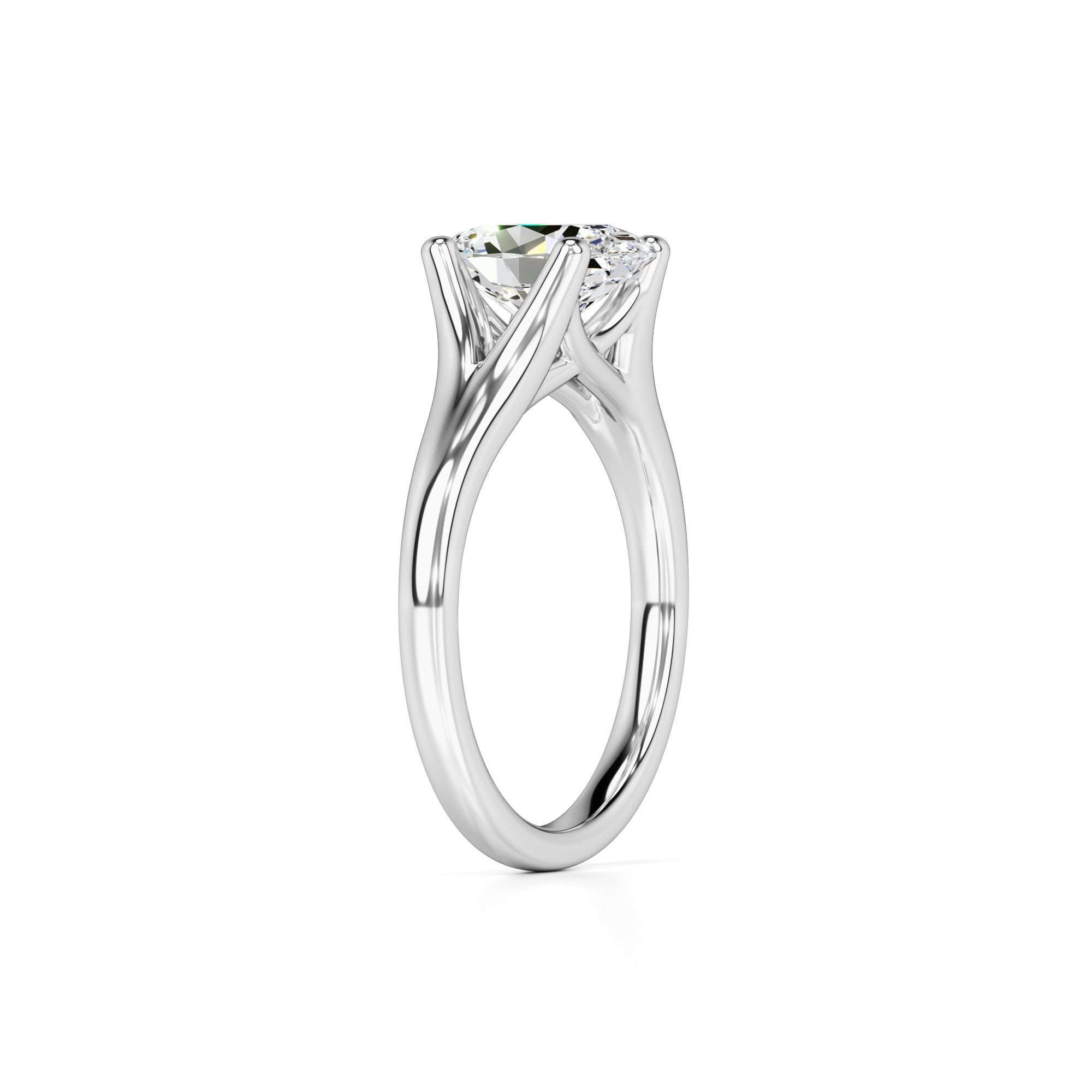 Brianna Lab Grown Diamond Ring | White Gold | 3