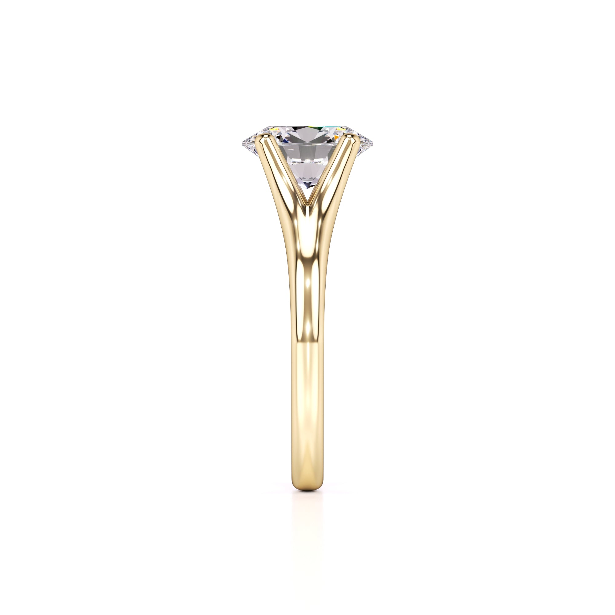 Brianna Lab Grown Diamond Ring | Yellow Gold | 4