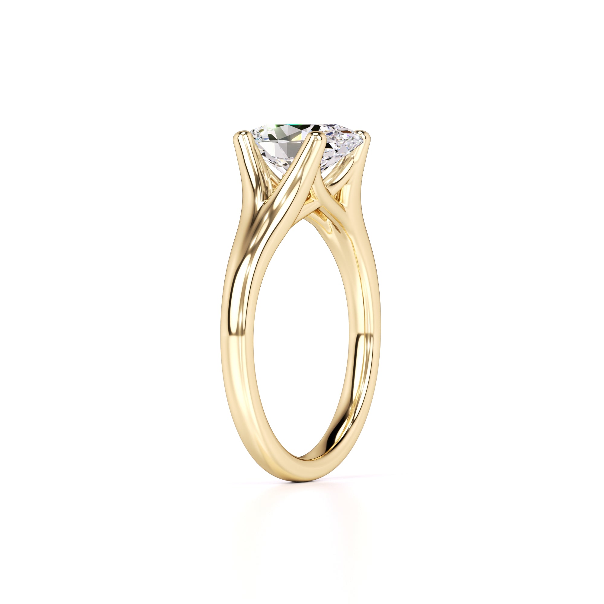 Brianna Lab Grown Diamond Ring | Yellow Gold | 3