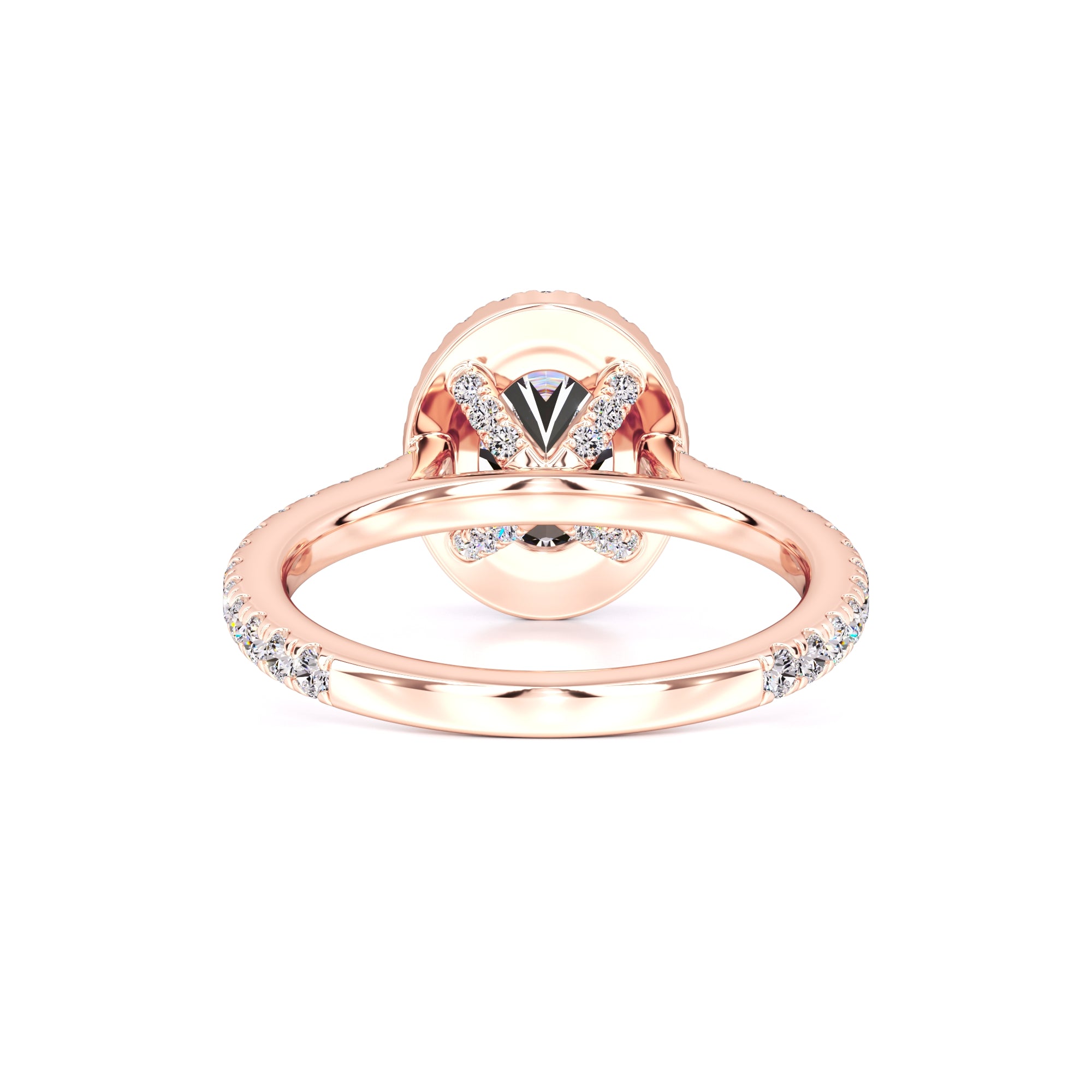 Clara Moissanite & Lab Grown Diamond Ring | Rose Gold | 3