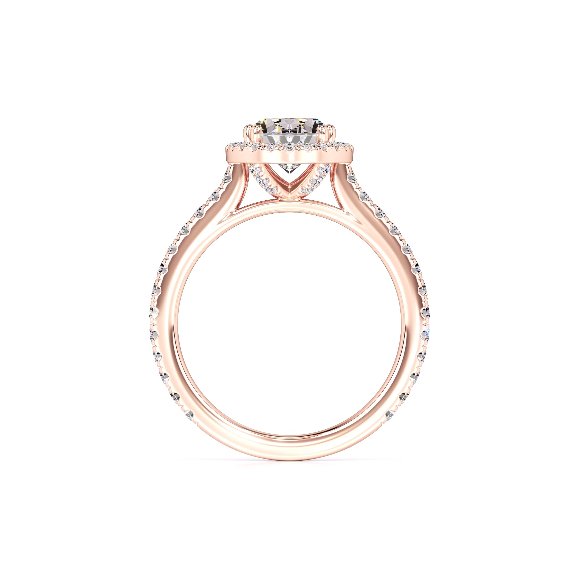 Clara Moissanite & Lab Grown Diamond Ring | Rose Gold | 4