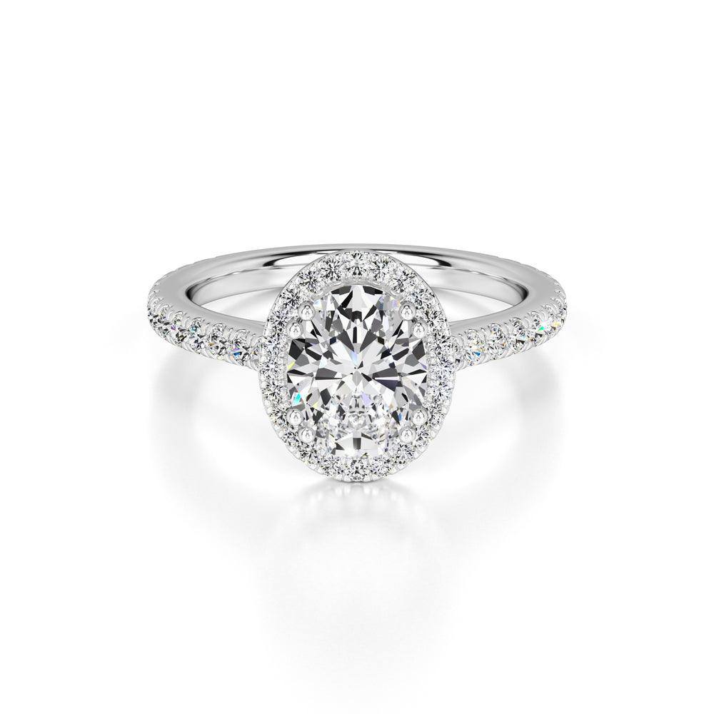 Clara Lab Grown Diamond Ring | White Gold | 1
