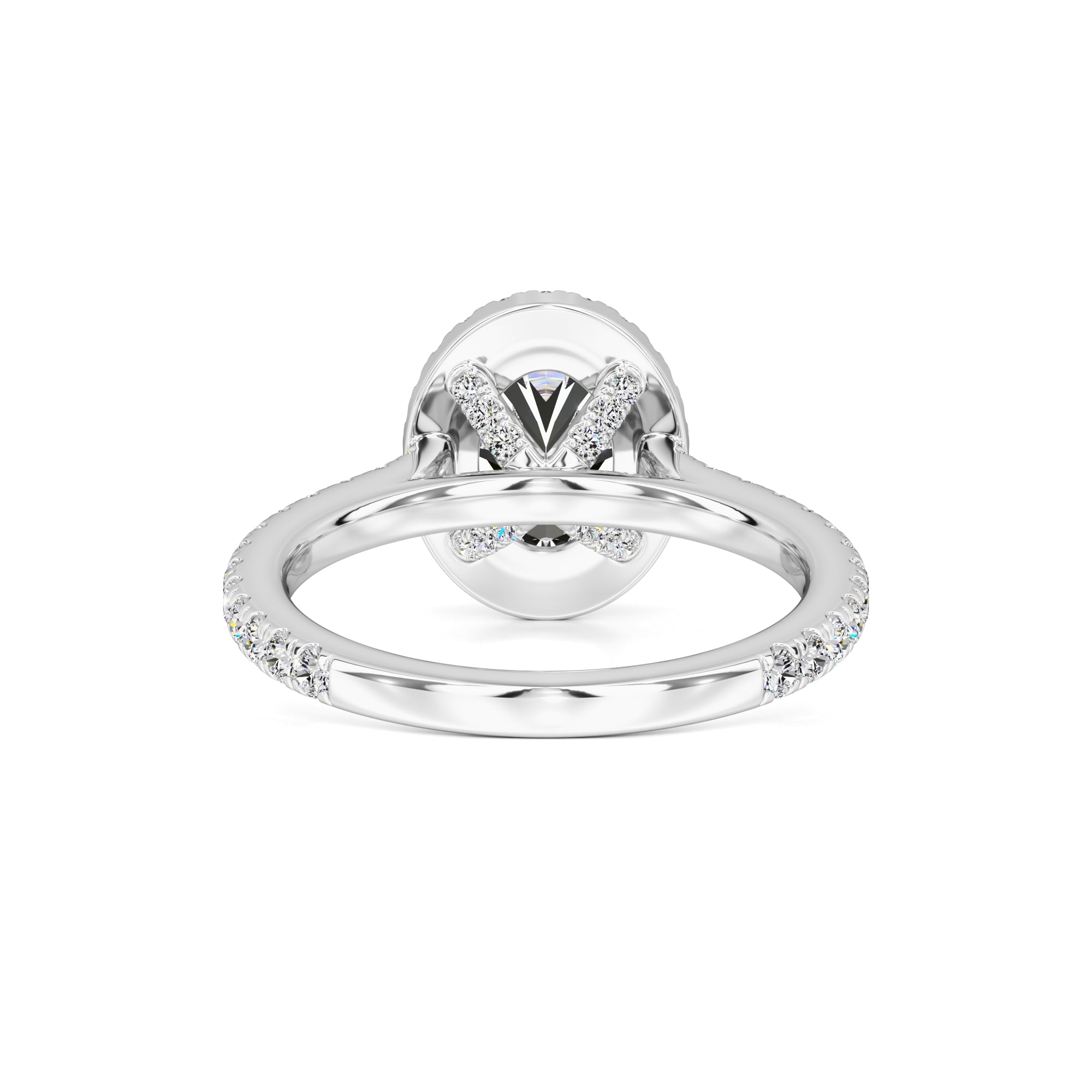 Clara Moissanite & Lab Grown Diamond Ring | White Gold | 3