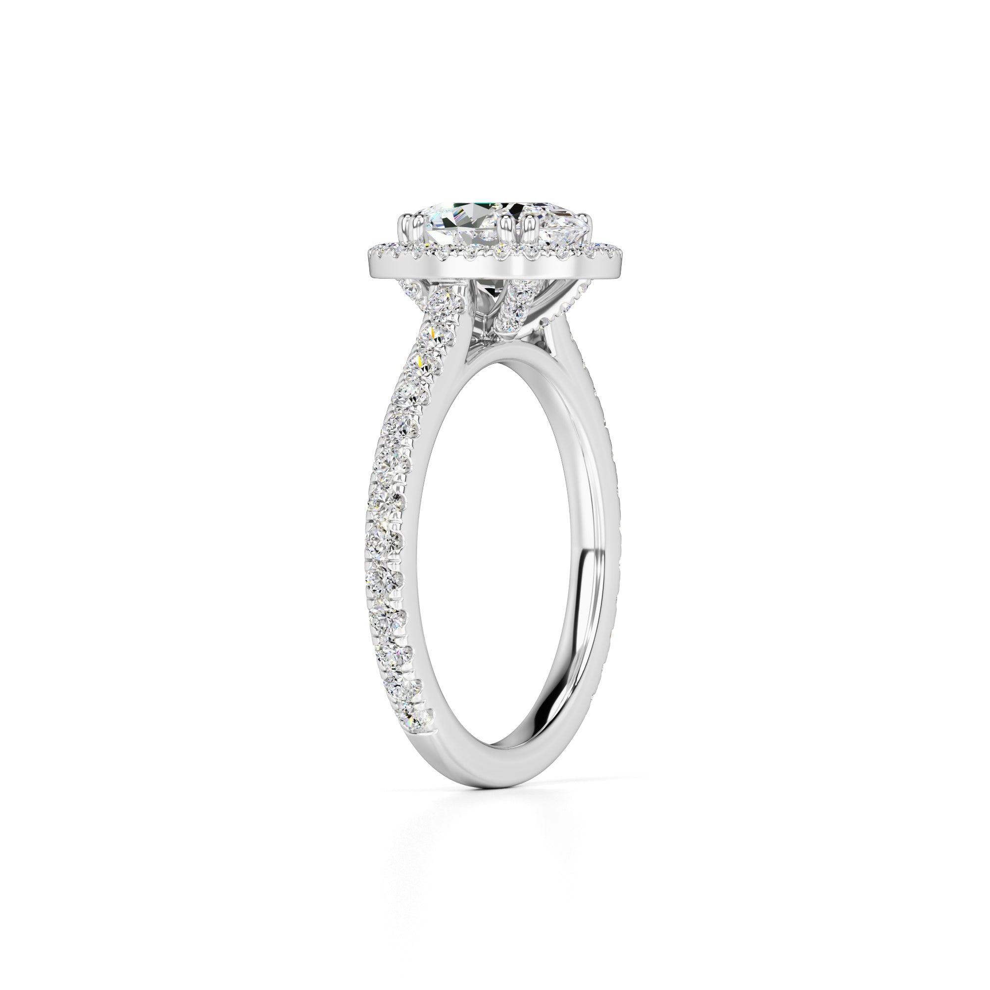 Clara Lab Grown Diamond Ring | White Gold | 3